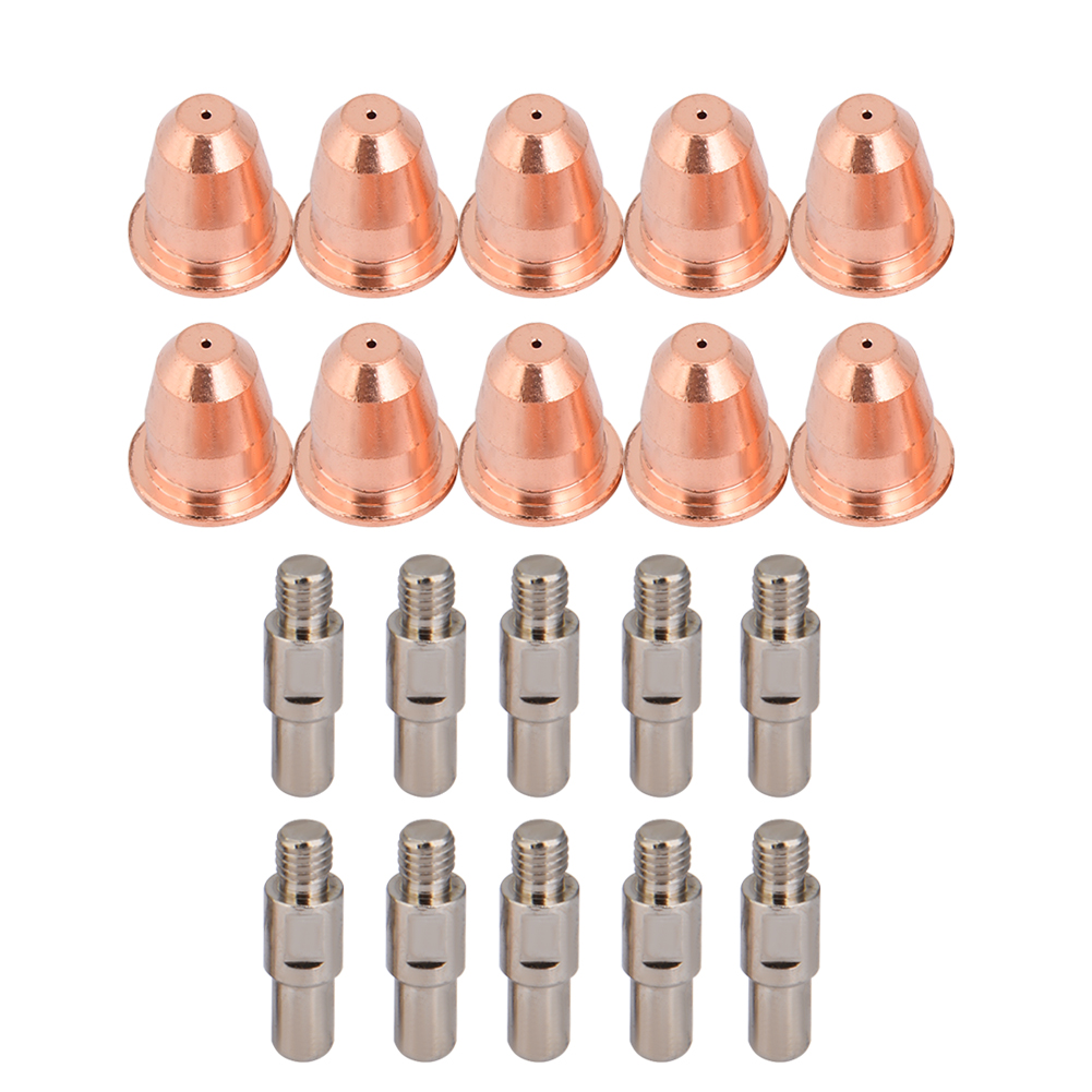 10 Pr0110 Elektroden + 10 Pd0116-08 Düsen Für S25 S45 Plasmabrenner, Verbrauchsmaterialset