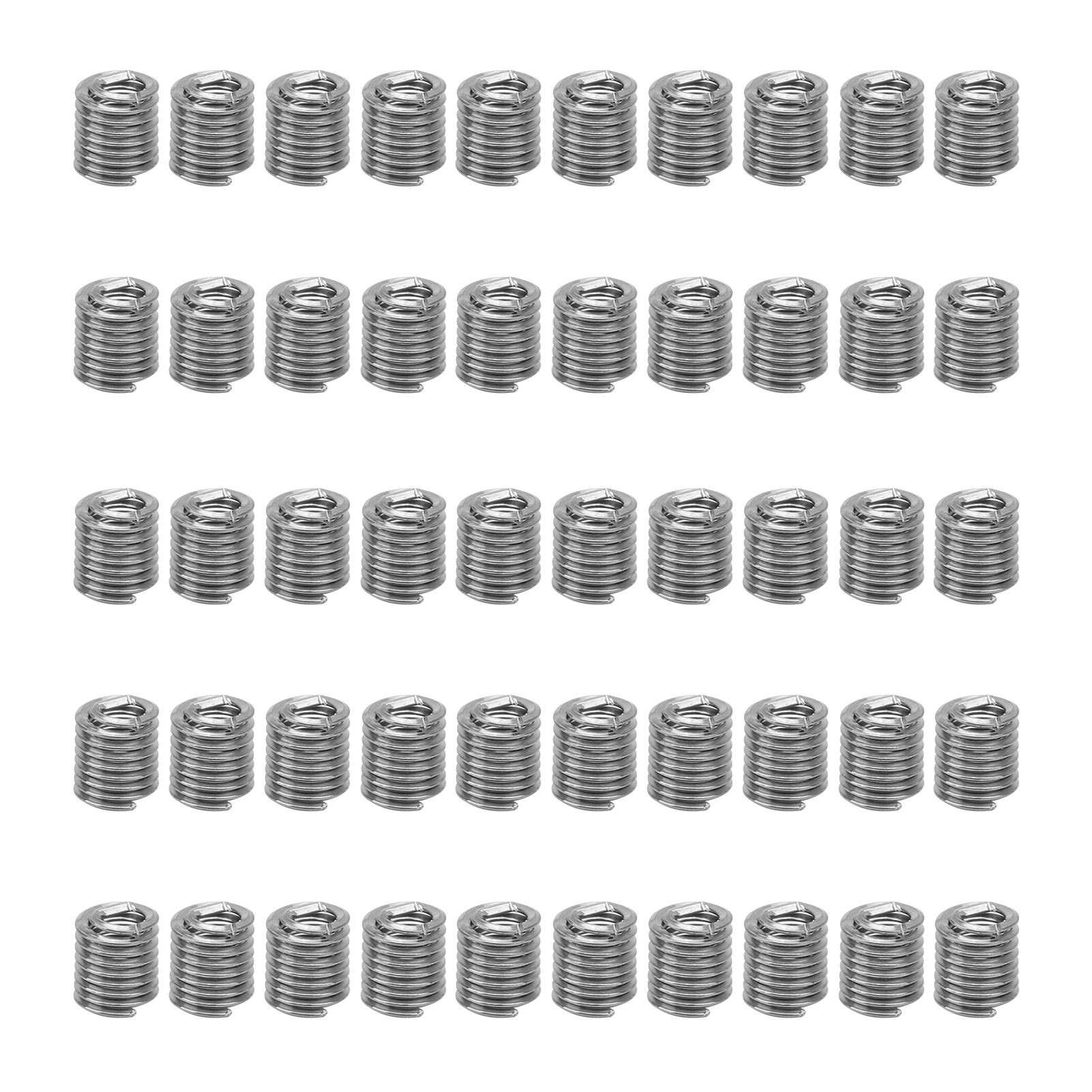 Packung Mit 50 Gewindeeinsätzen Aus Edelstahl, Gewindereparatur, Schraubensatz, Größe 2-56 2,5d, Us-einheit, Zum Gewindeschneiden Und Instandsetzen Von Gewindelöchern.