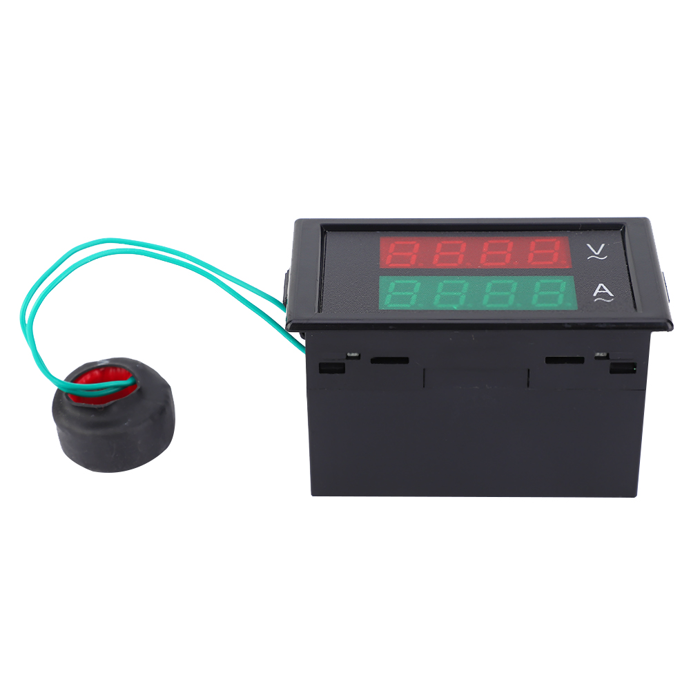 Digitales Volt-amperemeter Mit Doppelanzeige, Ac80-300v Ac0-100a Spannungs- Und Strommesser