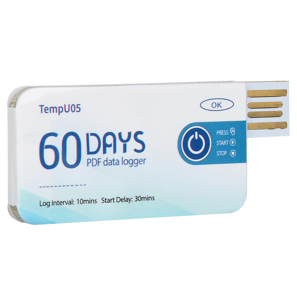 Tempu05 Einweg-usb-temperaturrekorder, Datenmonitor Für Den Einmaligen Gebrauch Mit Pdf-bericht