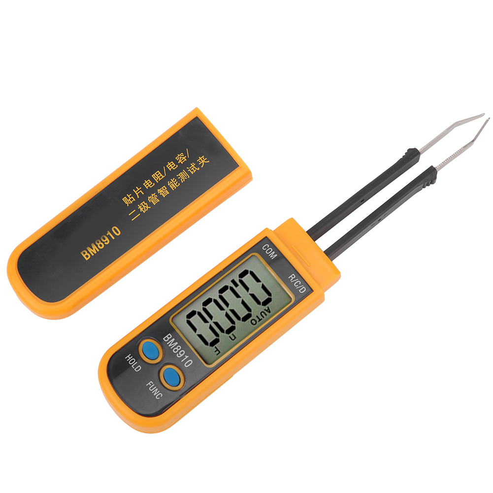 Bm8910 Tragbarer Lcr-tester Smd-zangen-, Kapazitiver Induktor-widerstandsmesser, Hochpräzises Elektronisches Diagnosegerät Mit Clip-pinzette Für Smd-bauteile.