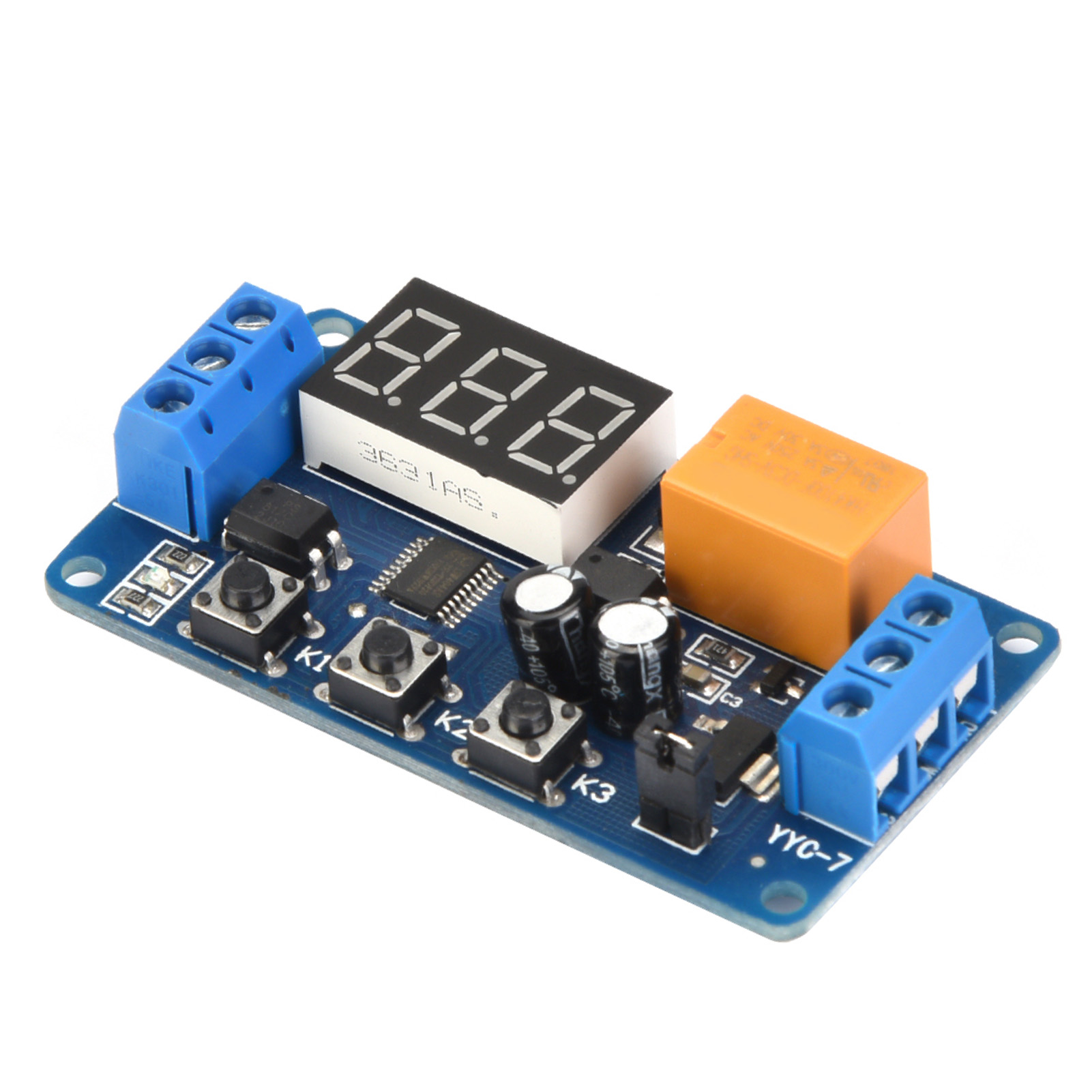 Zeitverzögerungsrelaismodul Mit Einstellbarer Spannung, 3 V, 3,7 V, 4,5 V, 5 V, 6 V, 7,4 V (zyklus)
