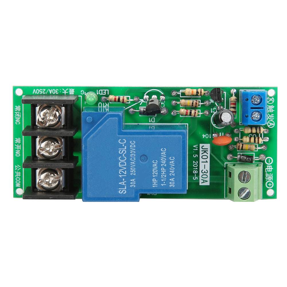 12-v-dc-zeitverzögerungsrelaismodul, Ein-/ausschaltzeitgeber, 0–60 Min, 30 A Last, 250 V Ac/30 V Dc