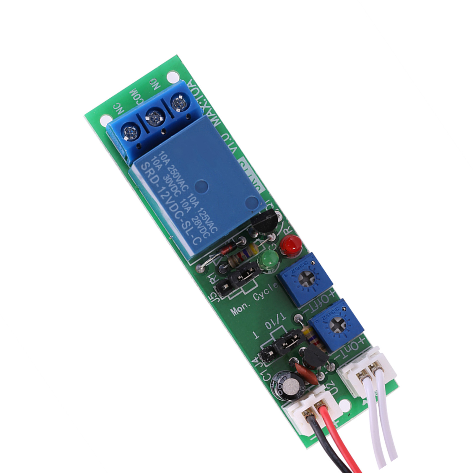 Einstellbares Zyklisches Timer-ein/aus-timer-relaismodul (dc12v, 0-120 Min)