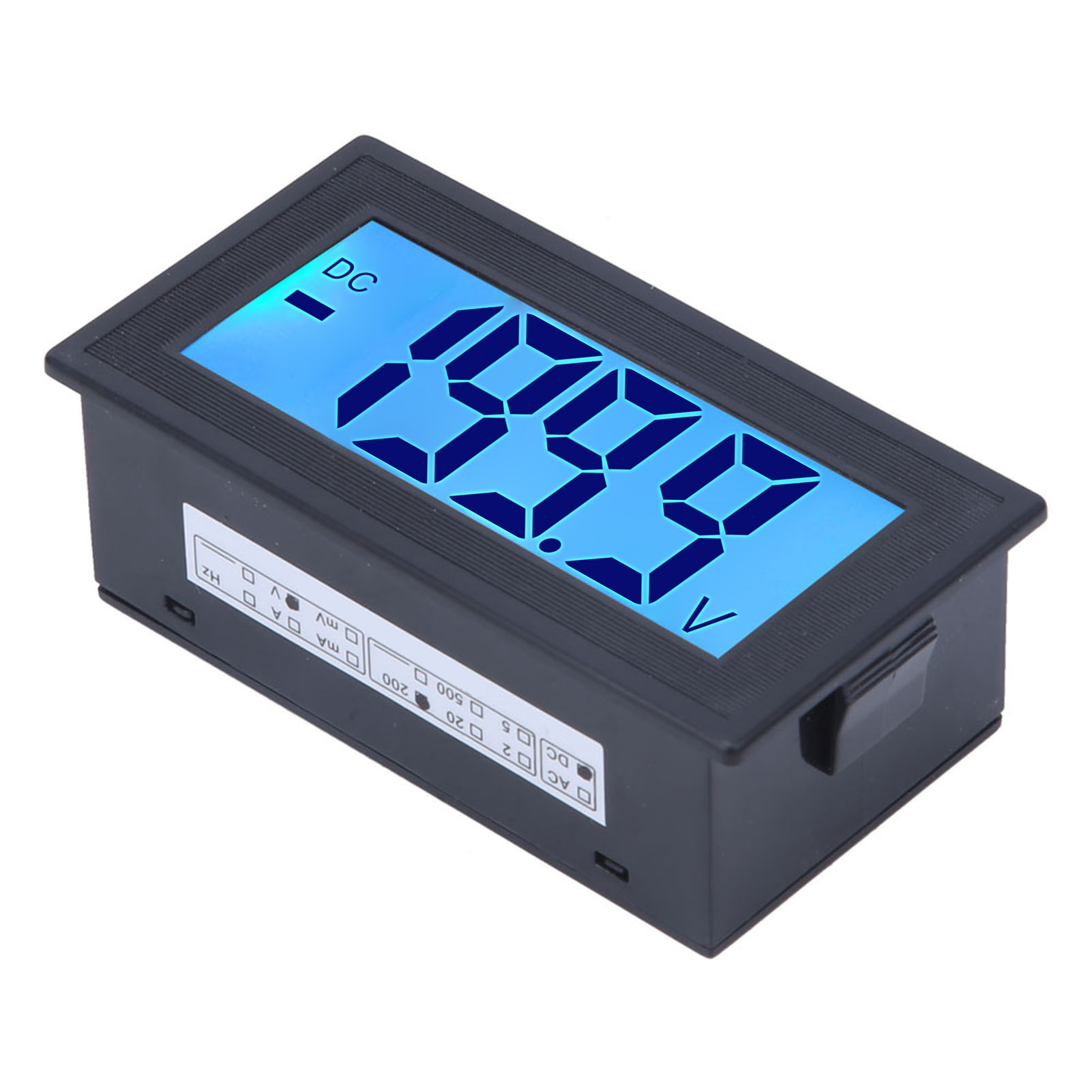 Digitales Lcd-voltmeter Dc 0–200 V, Spannungsanzeige Mit Ac 100–240 V Netzteil, Modell Yb5135db