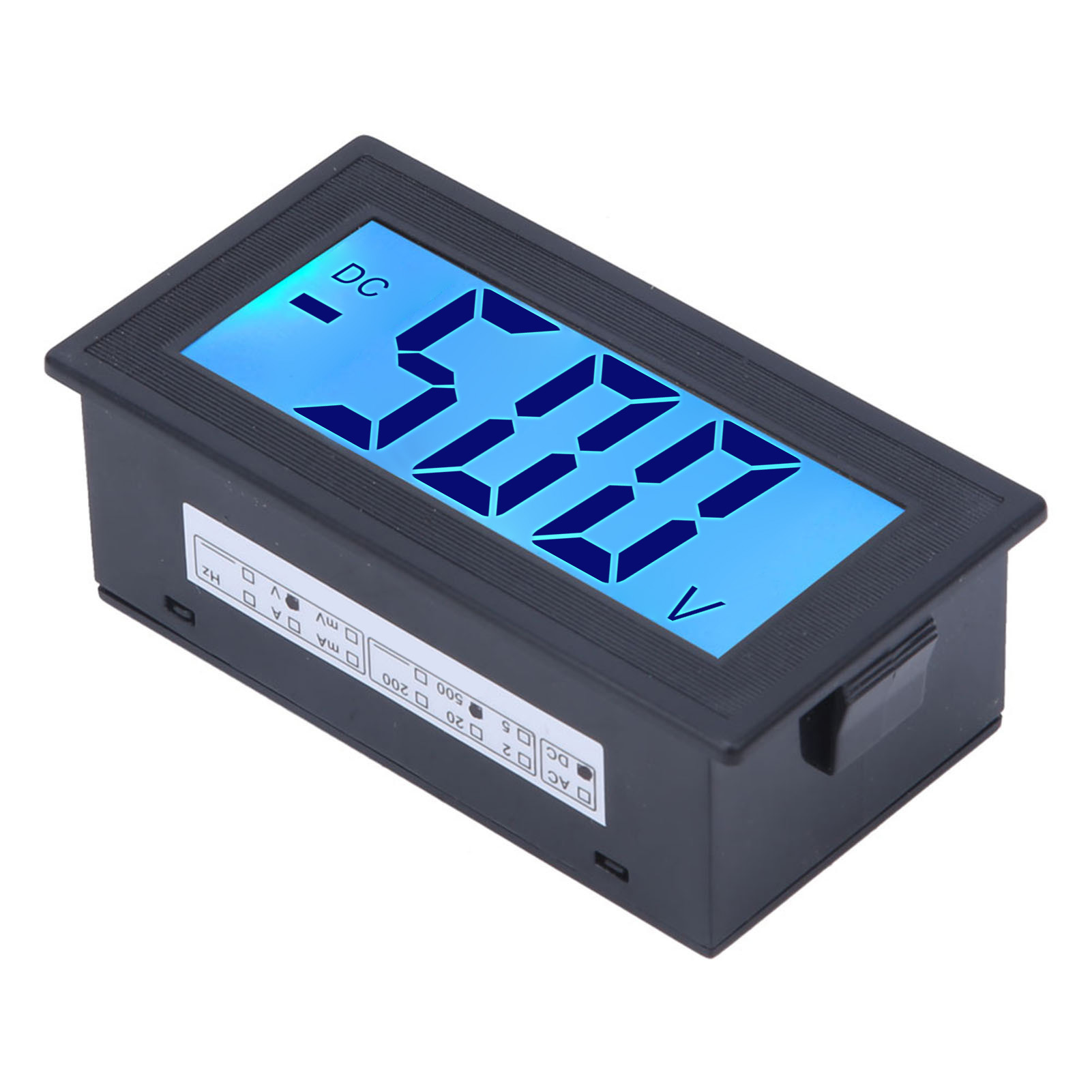 Digitales Dc-lcd-voltmeter 0-500v, Ac100-240v-netzteil, Spannungsanzeige, Präzisionsmessgerät Für Schaltschränke.
