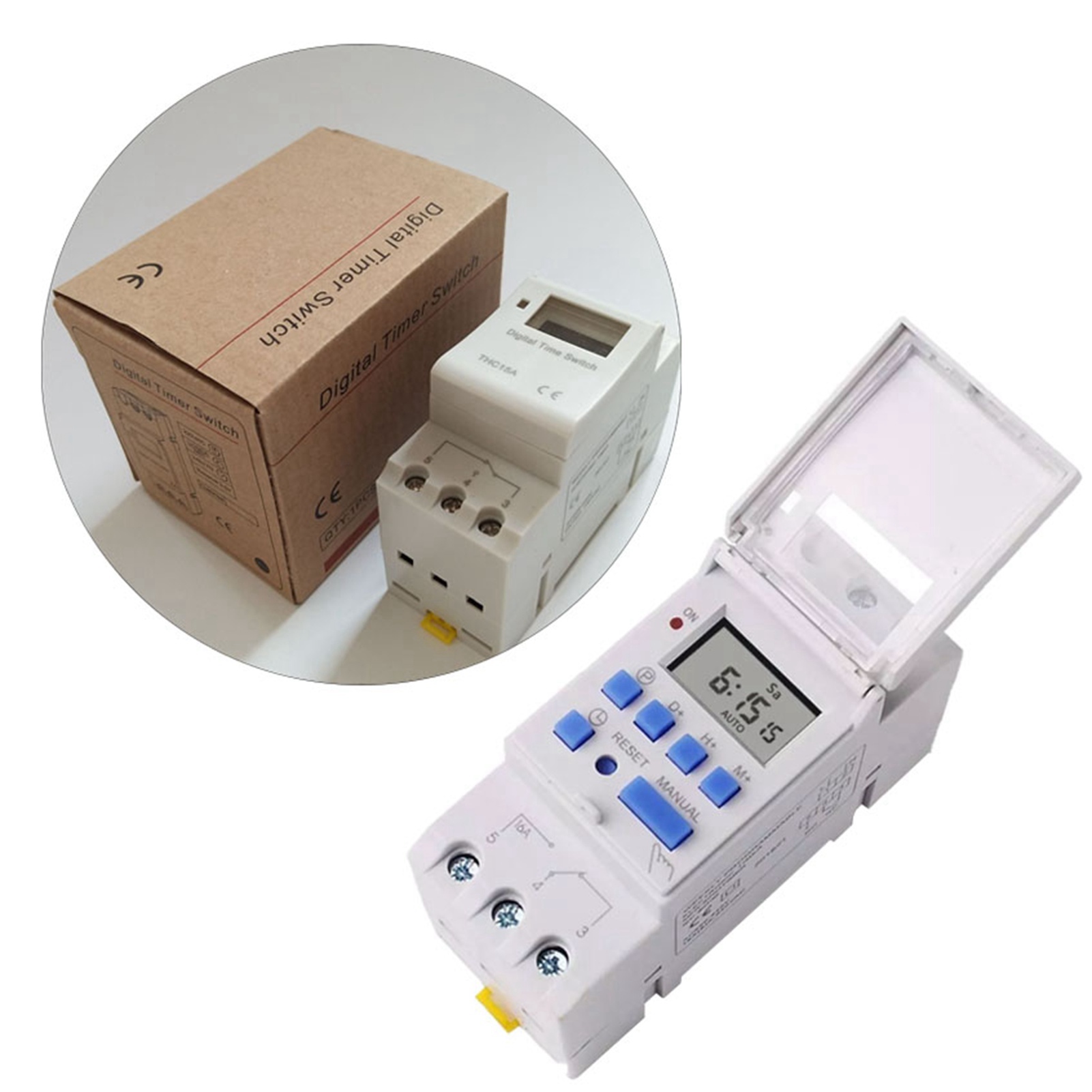 Lcd-digitaltimer, Programmierbarer Timer, Mikrocomputer-zeitschalterrelais, 220 V, 16 A