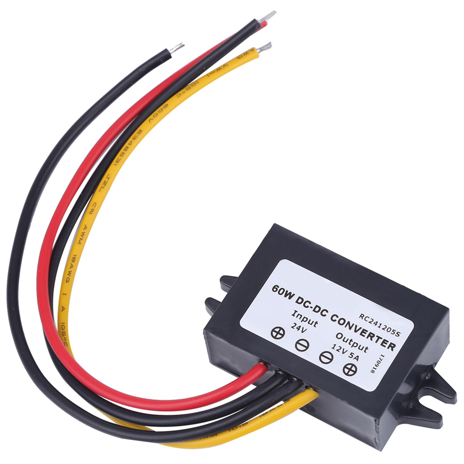 24 V Gleichstrom Auf 12 V, 5 A, 60 W Abwärtswandler, Ip68 Wasserdichtes Spannungsreglermodul