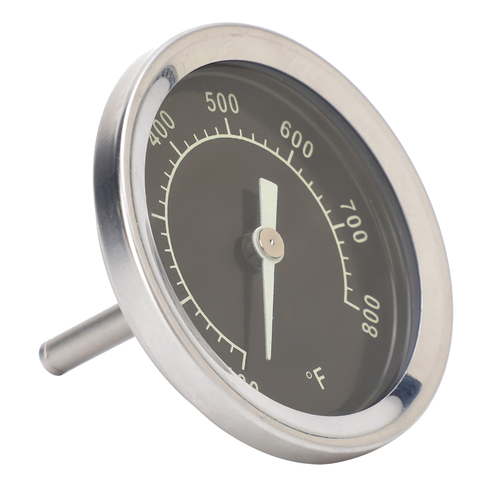 Grillthermometer Aus Edelstahl, Skala Von 100 Bis 800 °f, Wasserdicht Nach Ip55, Hitzeanzeige Für Grill, Backofen Und Smoker