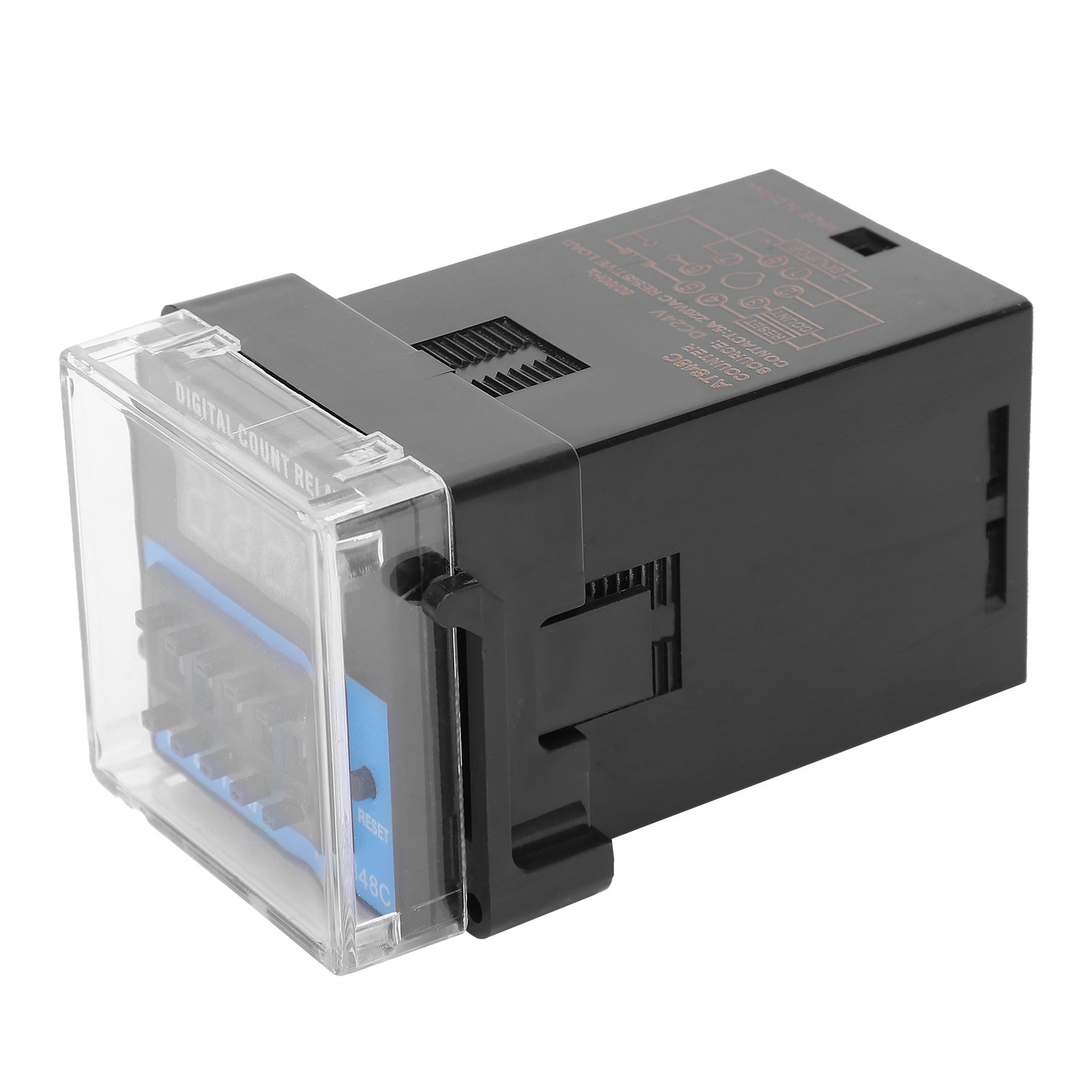 Zeitverzögerungsrelais Ats48c Mit Digitaler Led-anzeige, Präziser Zyklusverzögerungstimer, Dc24v