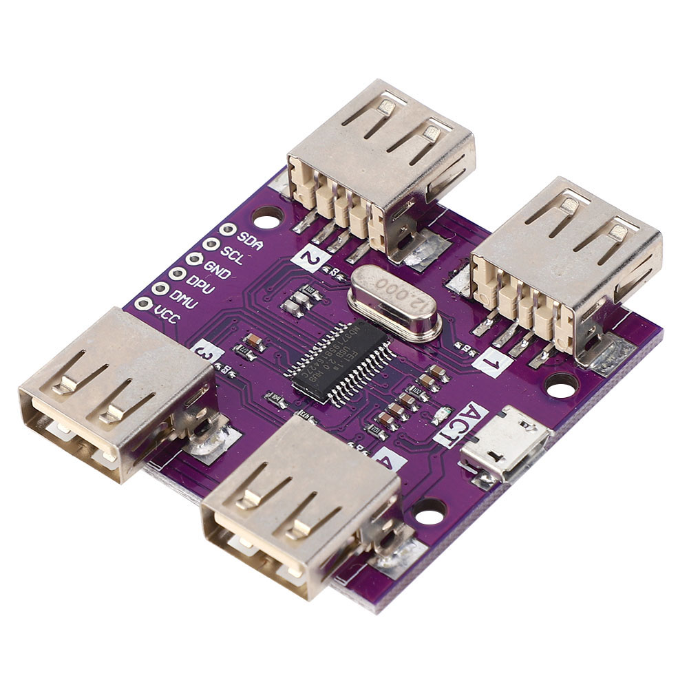 Cjmcu-204 4-port Usb 2.0 Hub High-speed Controller-modul 5v 500ma Dc