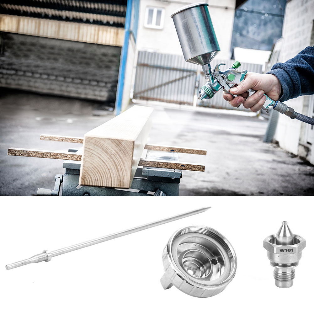 Edelstahldüsen, Nadel Und Spitze Für Druckluftpistole W-101, Kaliber 1,3 Mm, 3er-packung