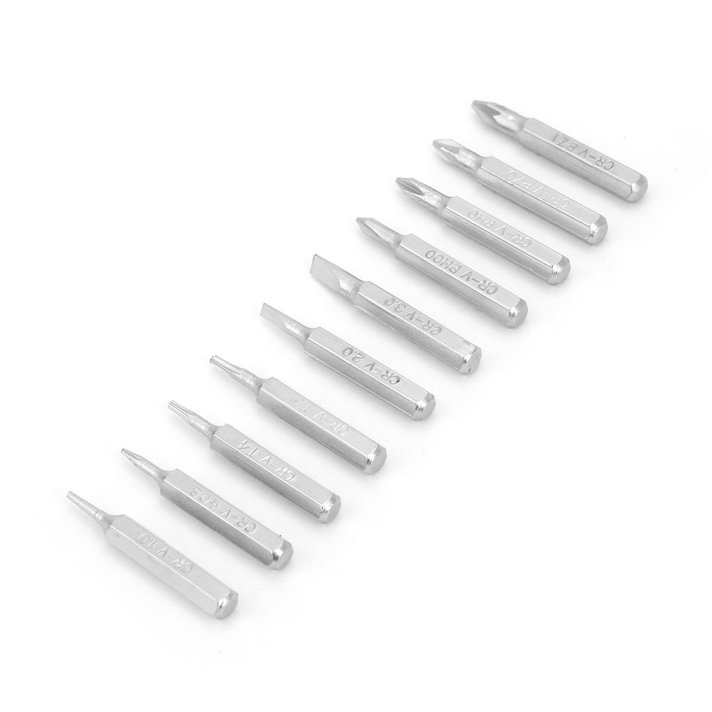 Set Mit 10 4-mm-schraubendreherbits, Reparaturwerkzeug Ph00/ph0/z1/z0/3.0/2.0/1.0/t5/t4/stern 08