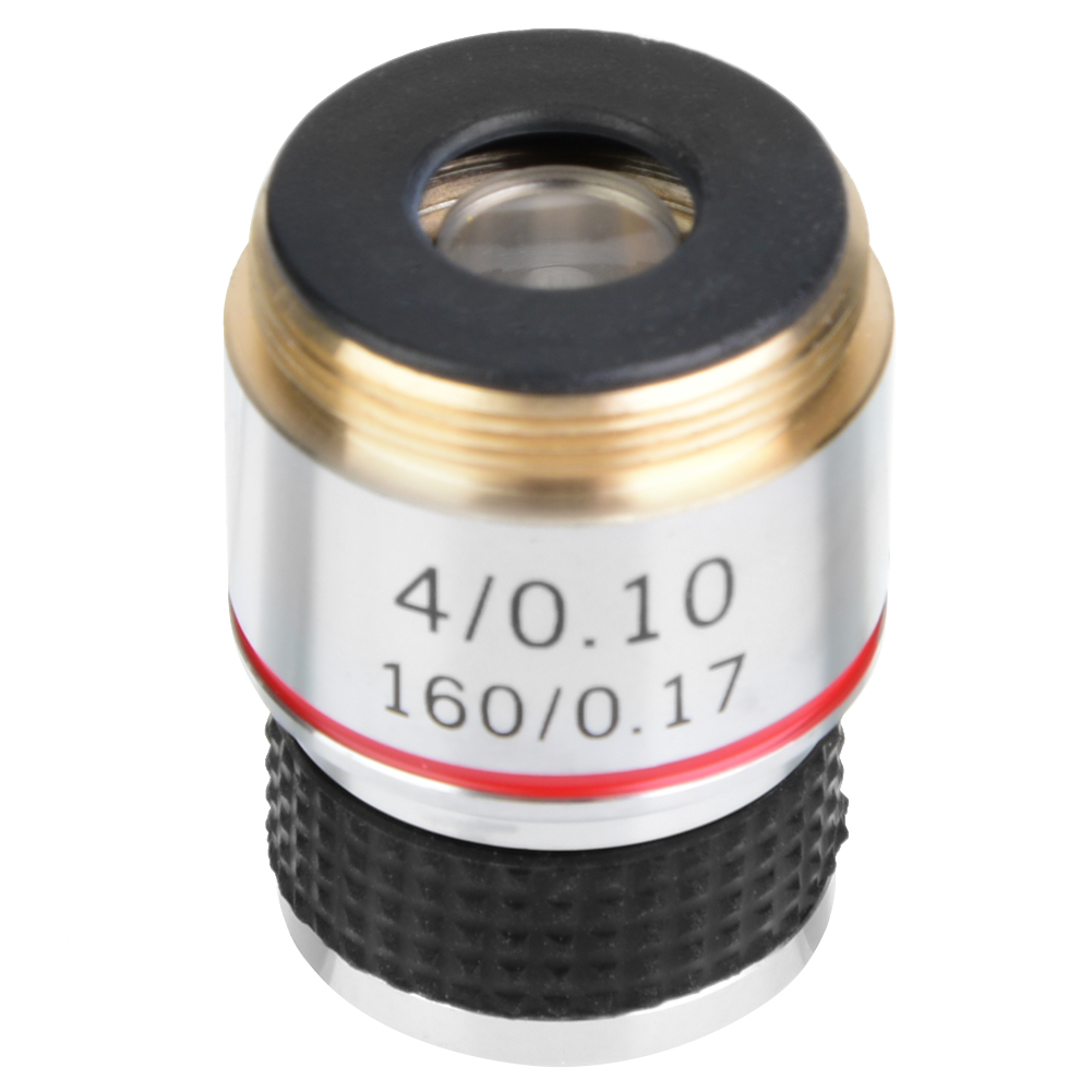 Mikroskop 4x Achromatisches Objektiv 185mm Biologisch 160/0,17