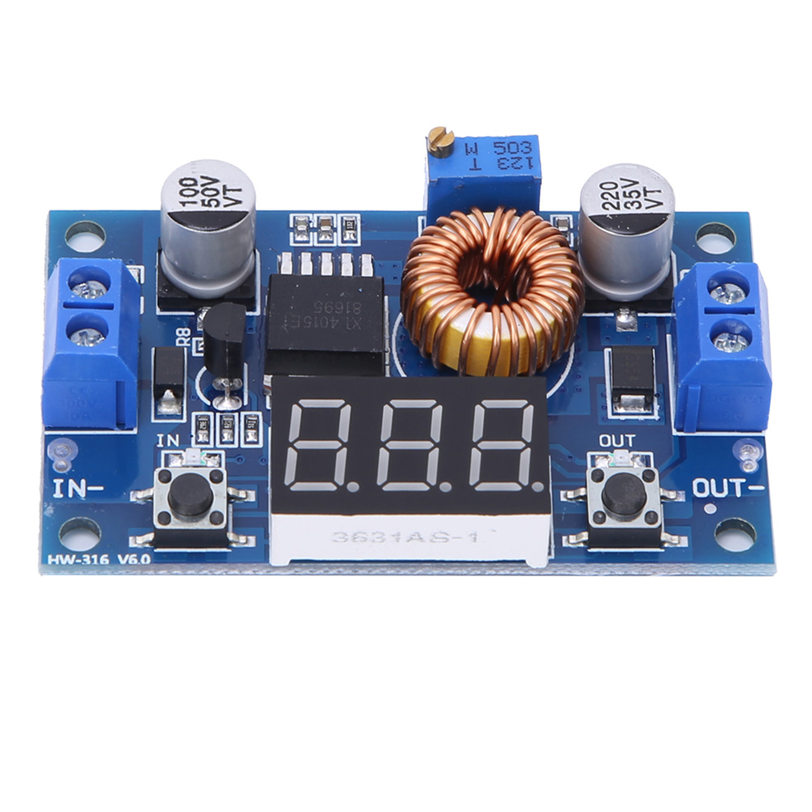 Xl4015 Modul Einstellbarer 75w Hocheffizienz-dc/dc-abwärtswandler Mit Integriertem Voltmeter