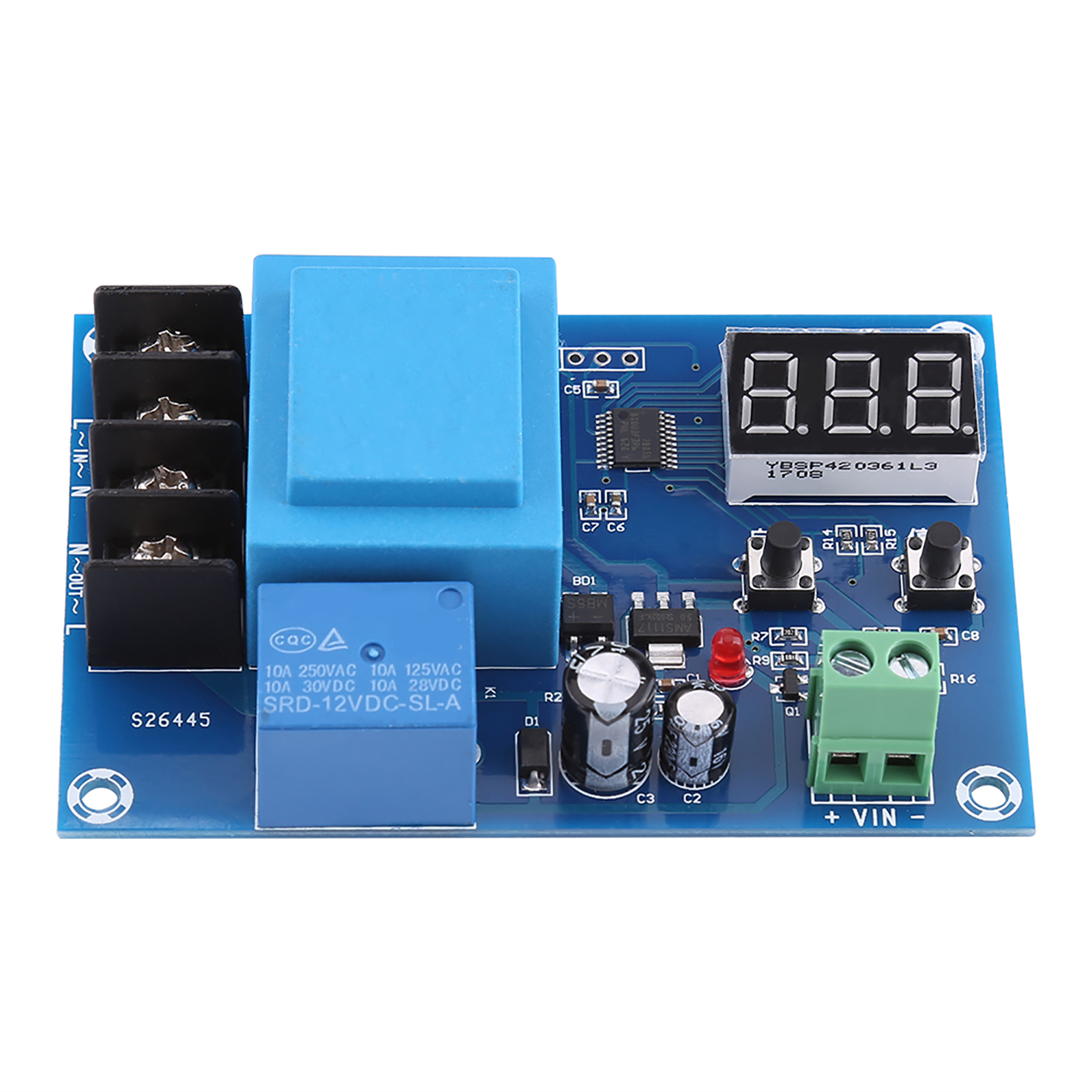 12v/24v Ladegerät, Laderegler Für Lithium-ionen- Und Bleiakkumulatoren, Schutzmodul Mit Schalter, 220v, Reglerplatine