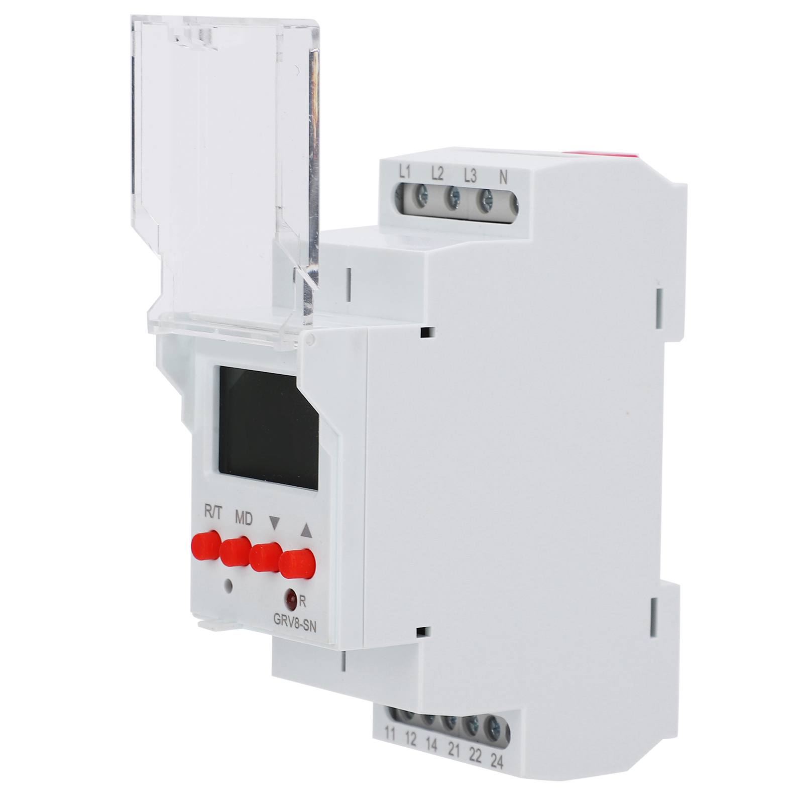 Grv8-sn Dreiphasen-spannungsrelais, Überspannungsschutz Mit Led-anzeige, Dreiphasen-netzspannungsregler, Elektrische Sicherheitsvorrichtung, Schutz Für Industrieanlagen.