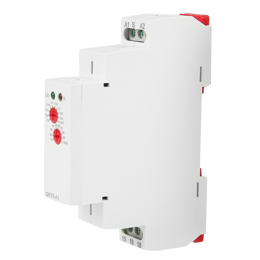 Mini-zeitverzögerungsrelais Grt8-a1, Einschaltverzögerung, Din-schienenmontage, Ac/dc 12v240v
