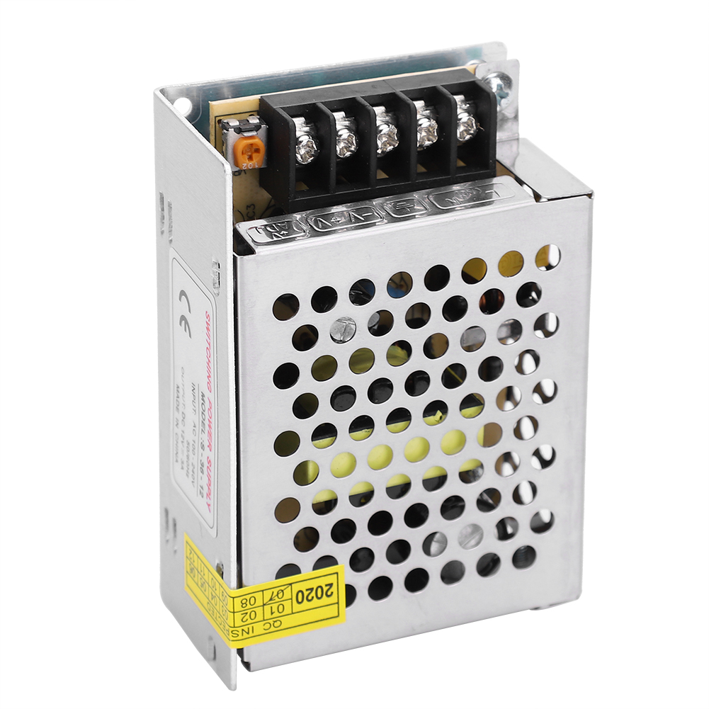 12v 3a 36w Led-netzteil, 100–240v Stromversorgung Für Led-streifen, 3d-drucker, Monitore, Aluminiumgehäuse S-36-12