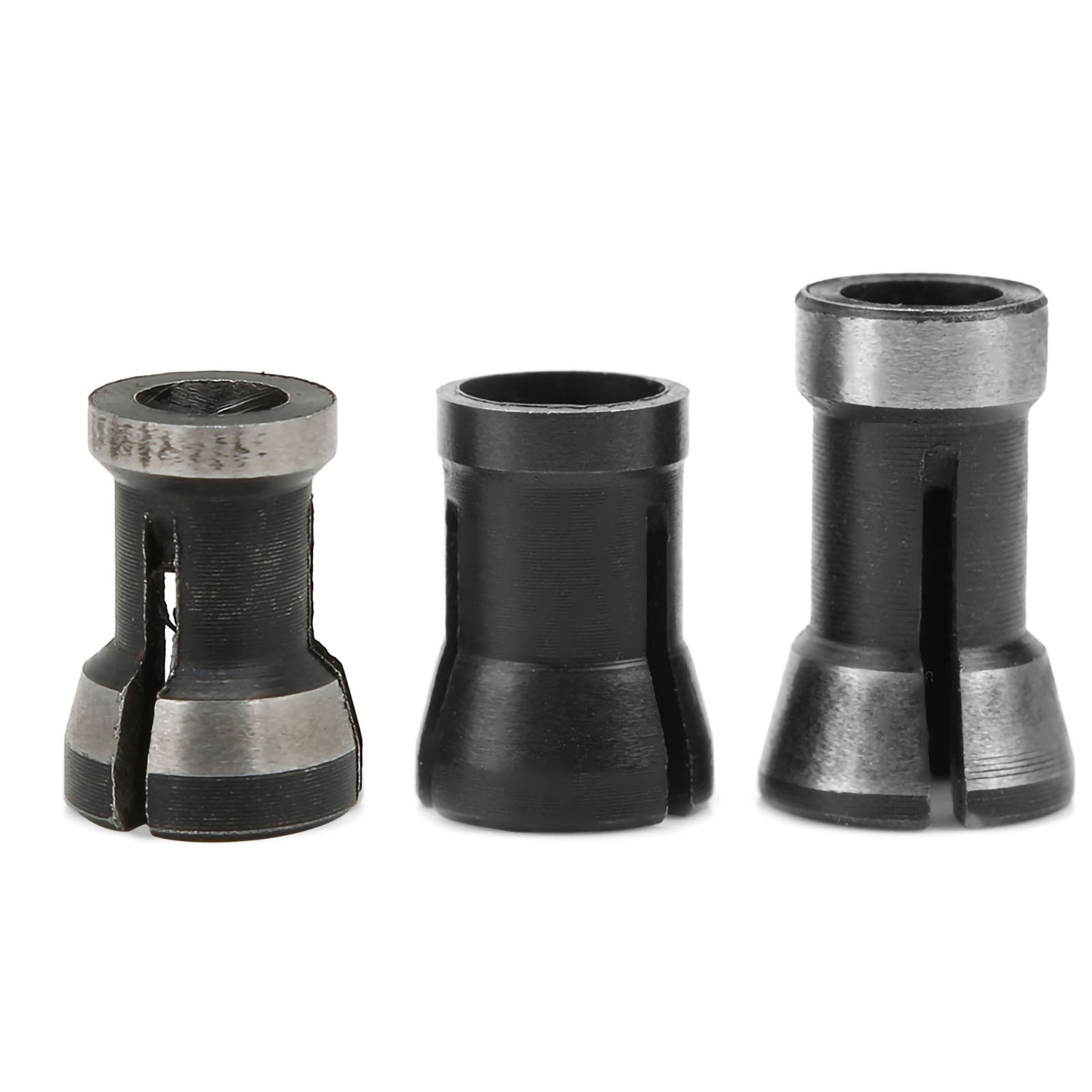 Set Mit 3 Adapterfuttern 6/6,35/8 Mm Für Oberfräsen, Holzfräsen, Gravierköpfe