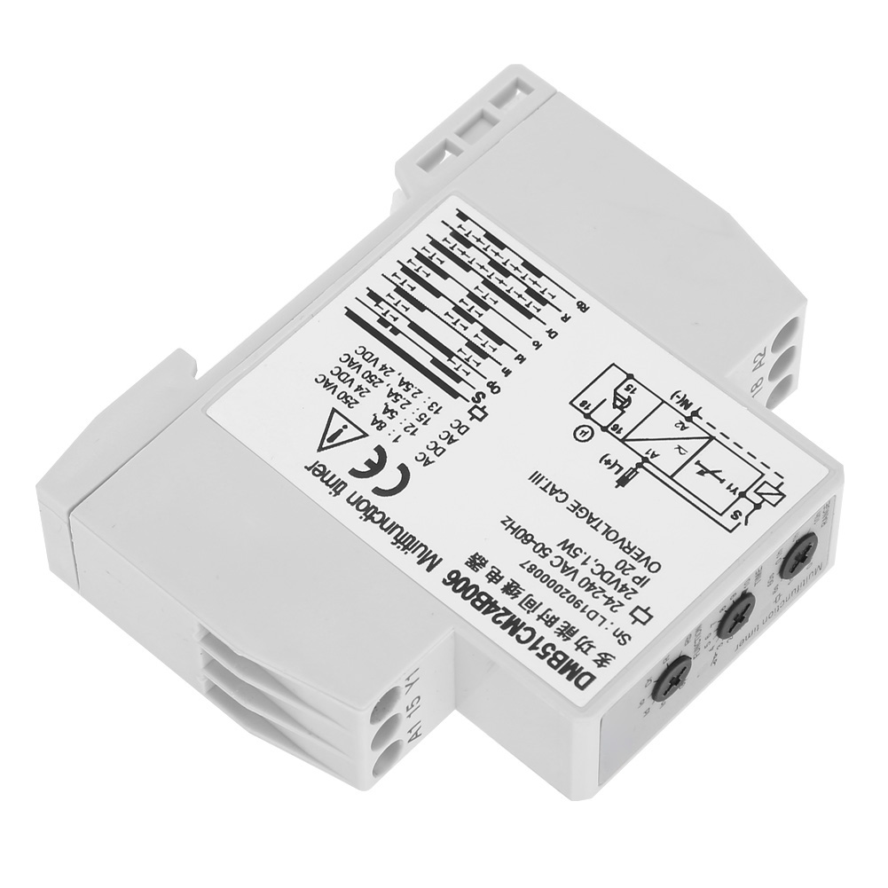 Multispannungs-zeitschaltuhr (24 V Dc & 24–240 V Ac), Verzögerungsschalter, 7 Wählbare Modi