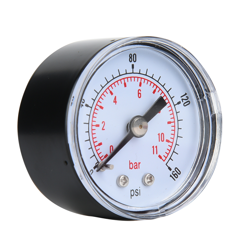 Mechanisches Manometer Für Luft, Öl Und Wasser – 1/8 Bspt-anschluss Hinten, Messbereich 0–160 Psi / 0–11 Bar