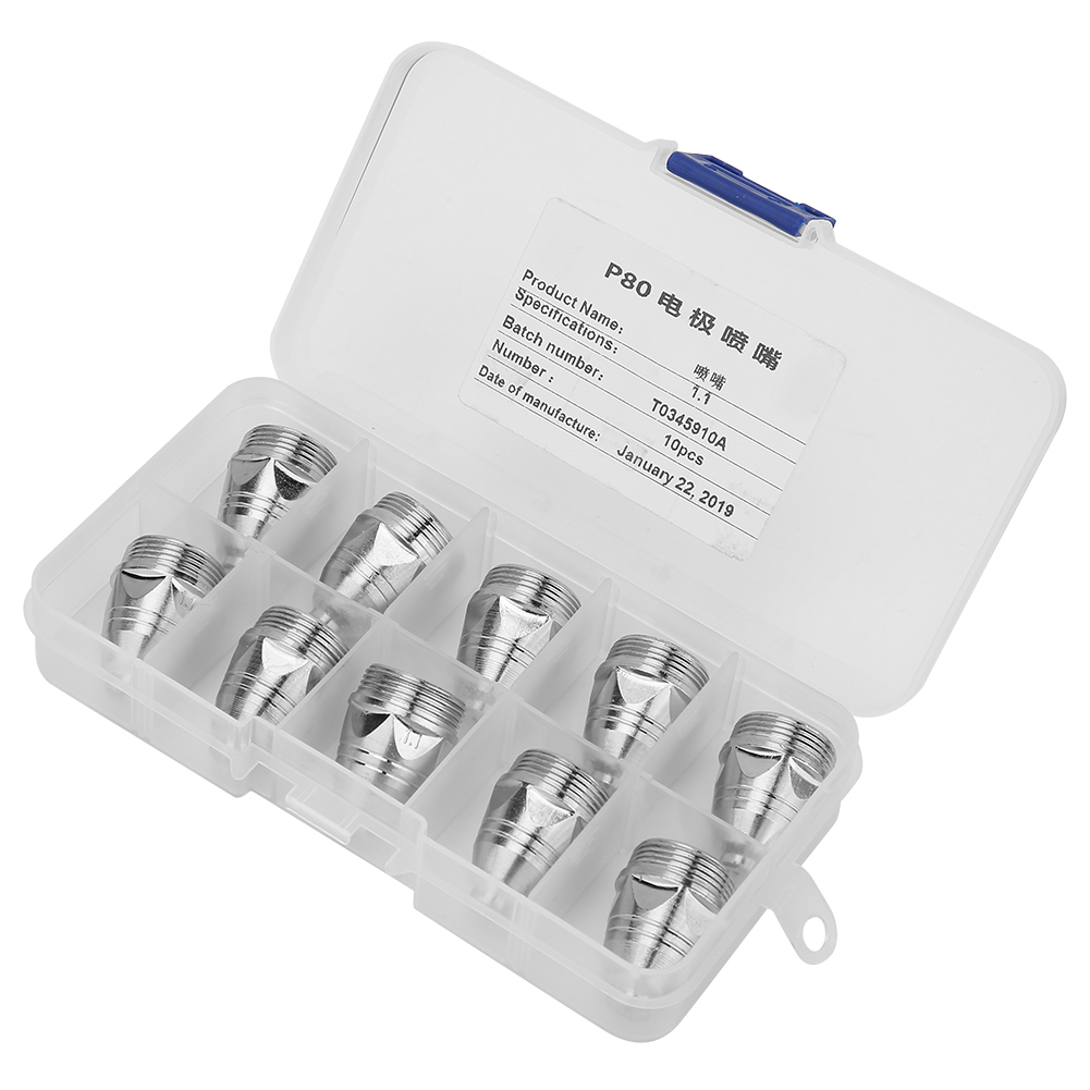 10 Stück Plasmaschneiddüse P-80 Brennerdüse (1,1 Mm Düse)