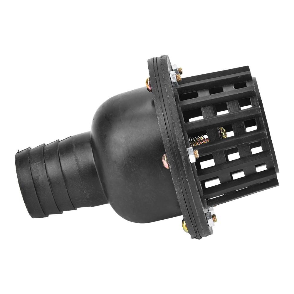 Wasserpumpe, Schwarzes Pvc-fußventil, Niederdruck, Flaches Rückschlagventil Für Flüssigkeitsmaschinen (1,5 Zoll)
