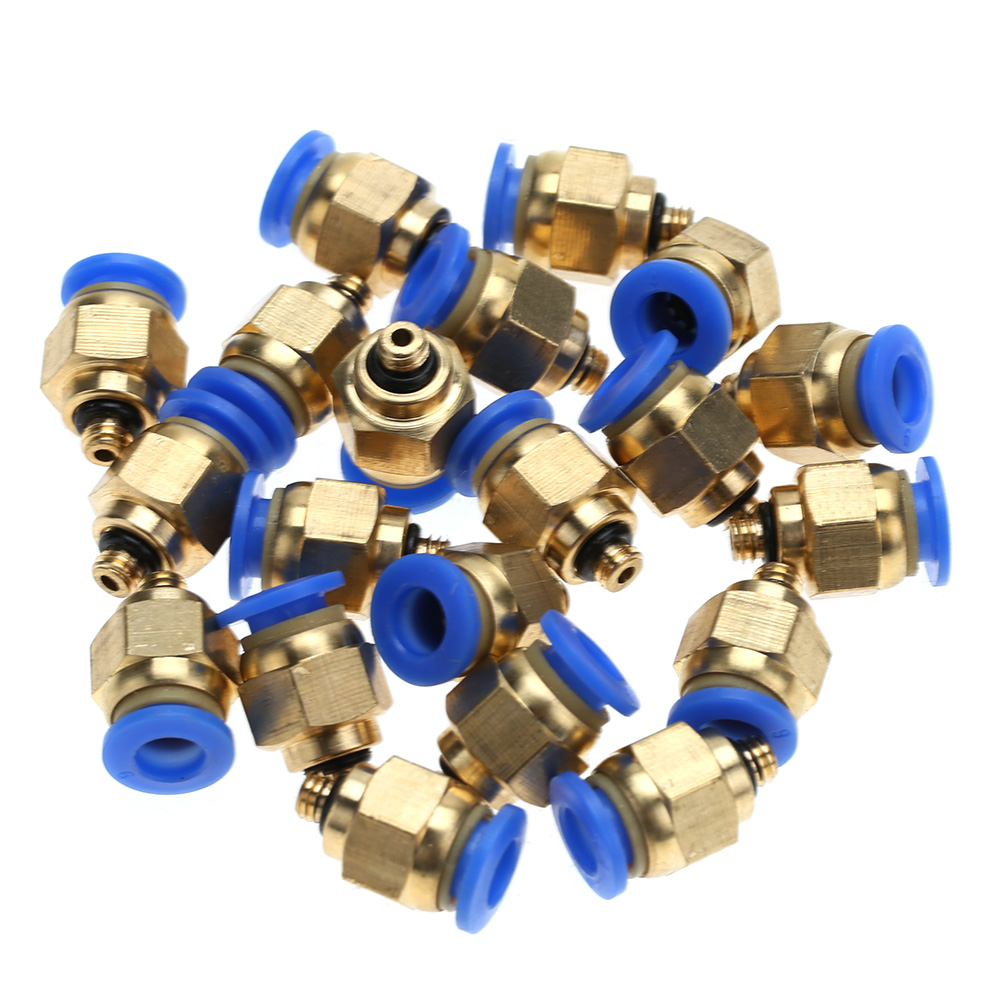 Pneumatik-schnellkupplung, Gerade, Außengewinde, 4 Mm, Pc4-m5-steckverbinder, 20er-packung