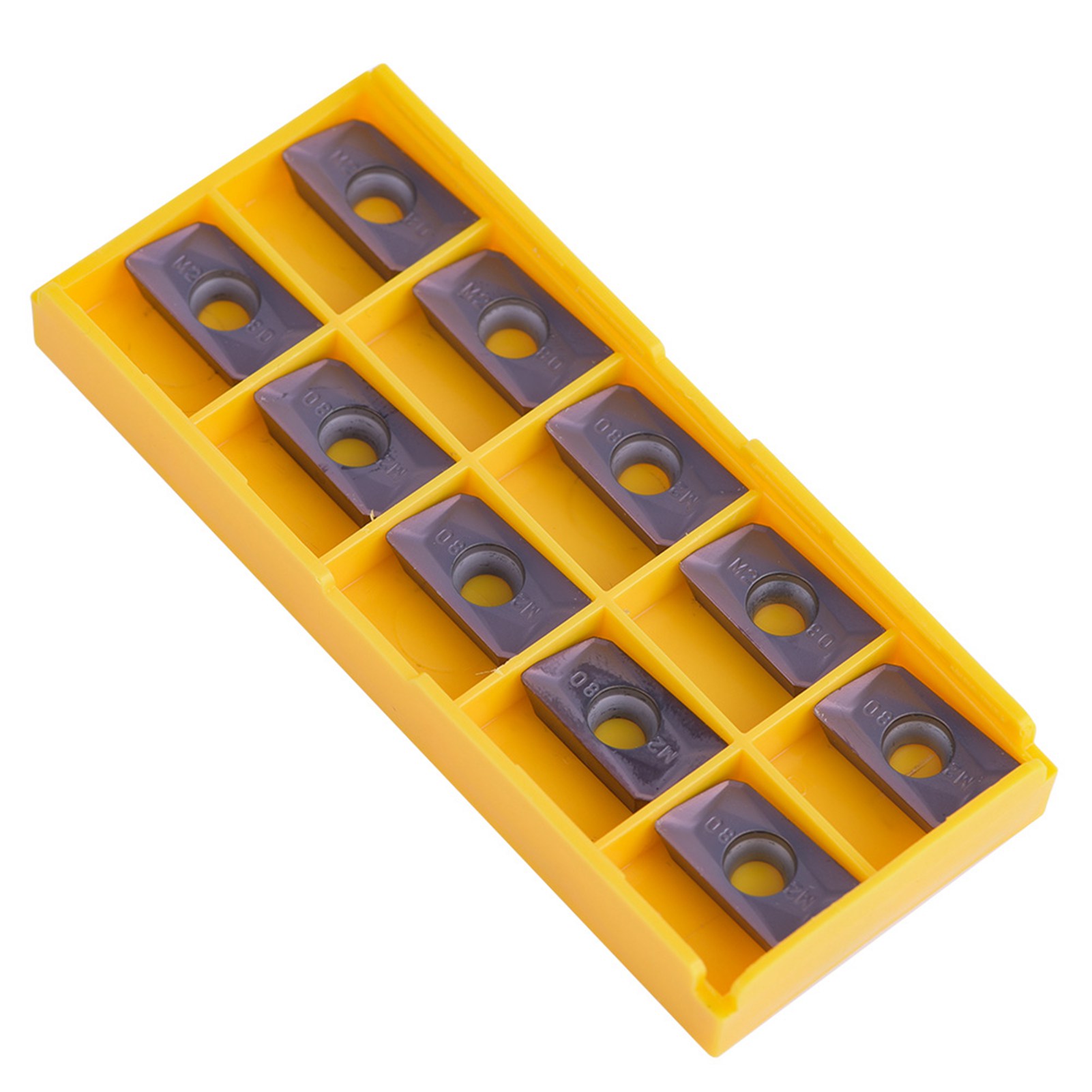 Satz Mit 10 Cnc-hartmetall-wendeschneidplatten, Drehmeißel Mit Koffer