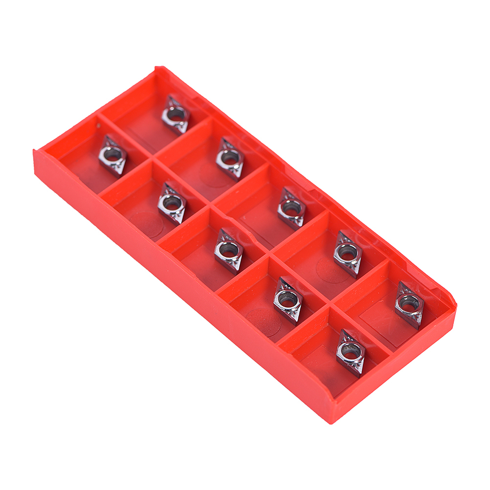 Satz Mit 10 Dcgt070204-ak Cnc-hartmetall-wendeschneidplatten Für Drehmaschinen, Schneidwerkzeug Mit Koffer