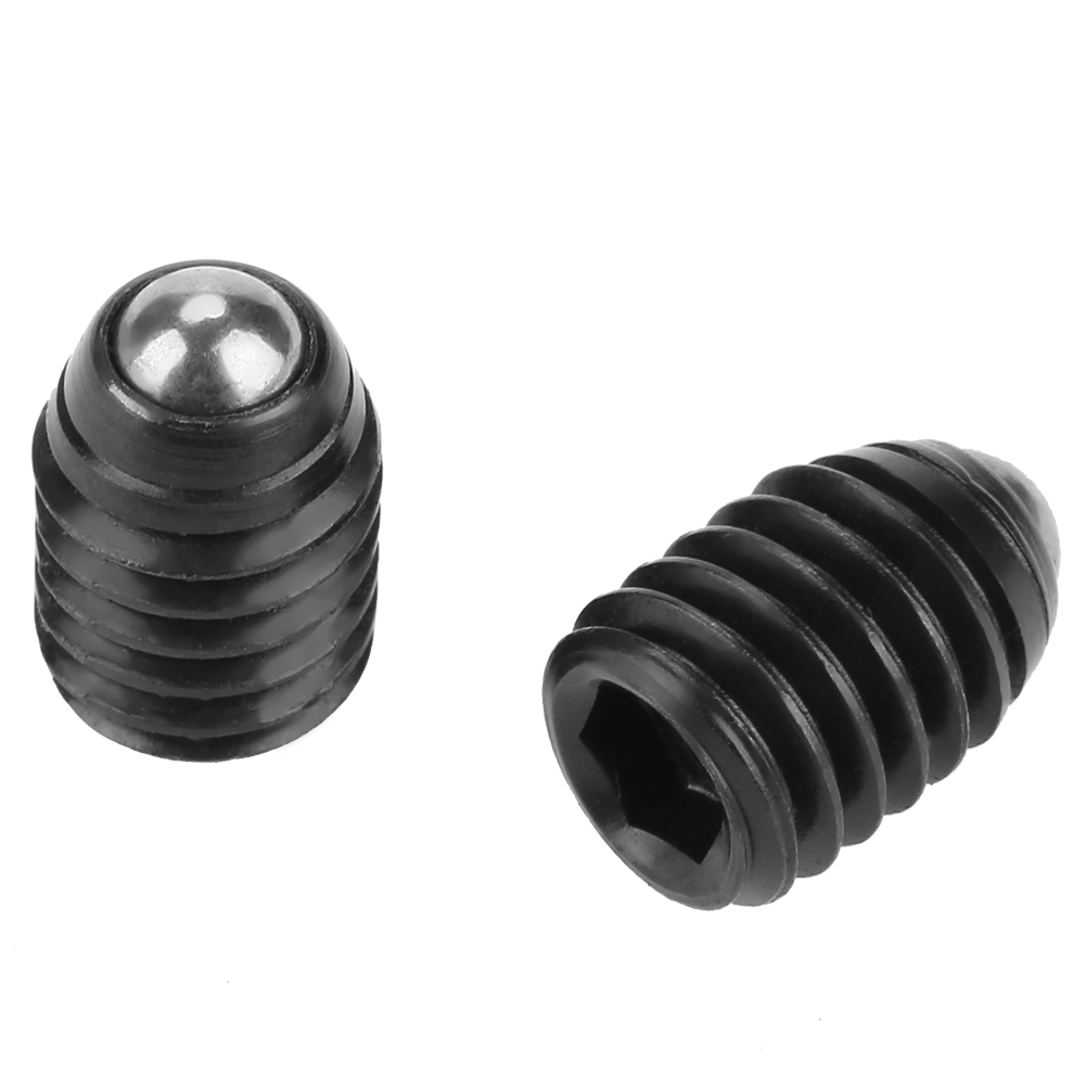Packung Mit 10 M6-kugelfederkolben, Kohlenstoffstahl, Sechskantkopf, M6x10-gewinde