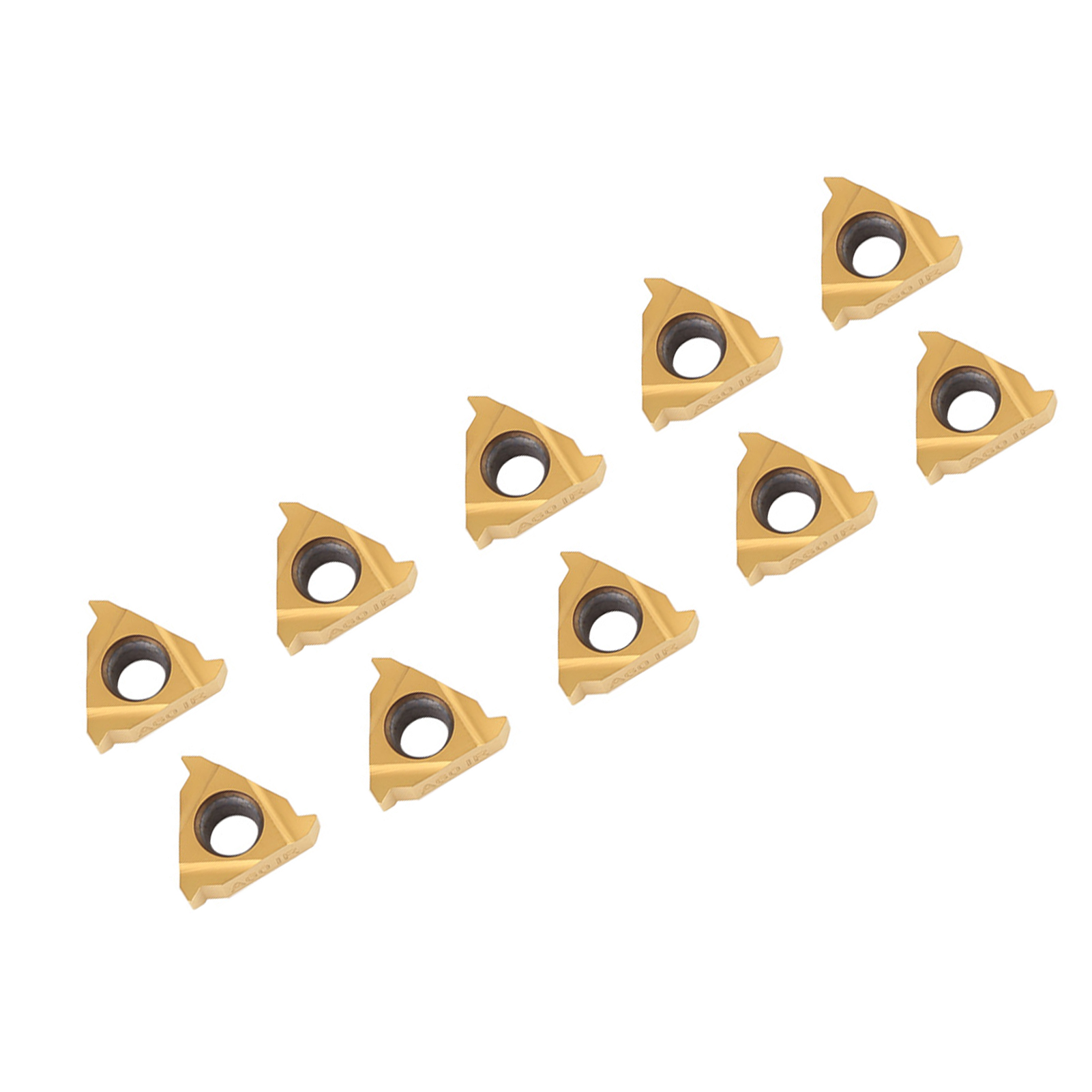 Satz Mit 10 Cnc-hartmetall-wendeschneidplatten Für Metalldrehmaschinen, Schneidwerkzeuge Mit Koffer