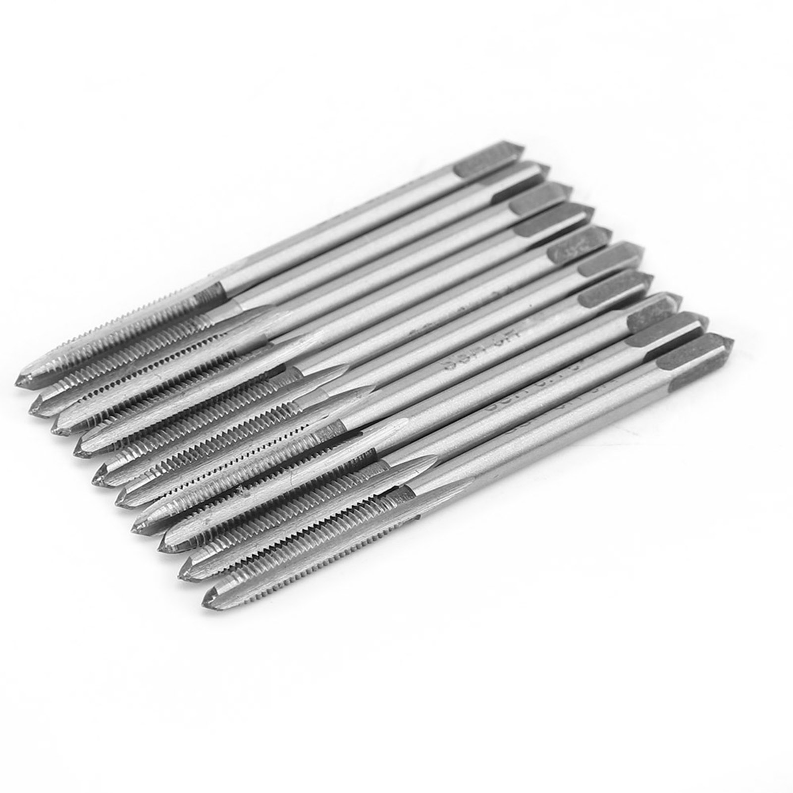 Satz Mit 10 Hss-maschinengewindebohrern Mit Metrischen Gewinden M3, M8, M10, M12, 0,5 Mm Steigung, Gerader Schnitt Zum Gewindeschneiden