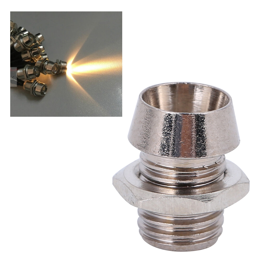 Lampenfassung Aus Kupfermetall, 50 Stück 3-mm-led-fassungen, Montagezubehör Für Leds, Robuste Montagebasis