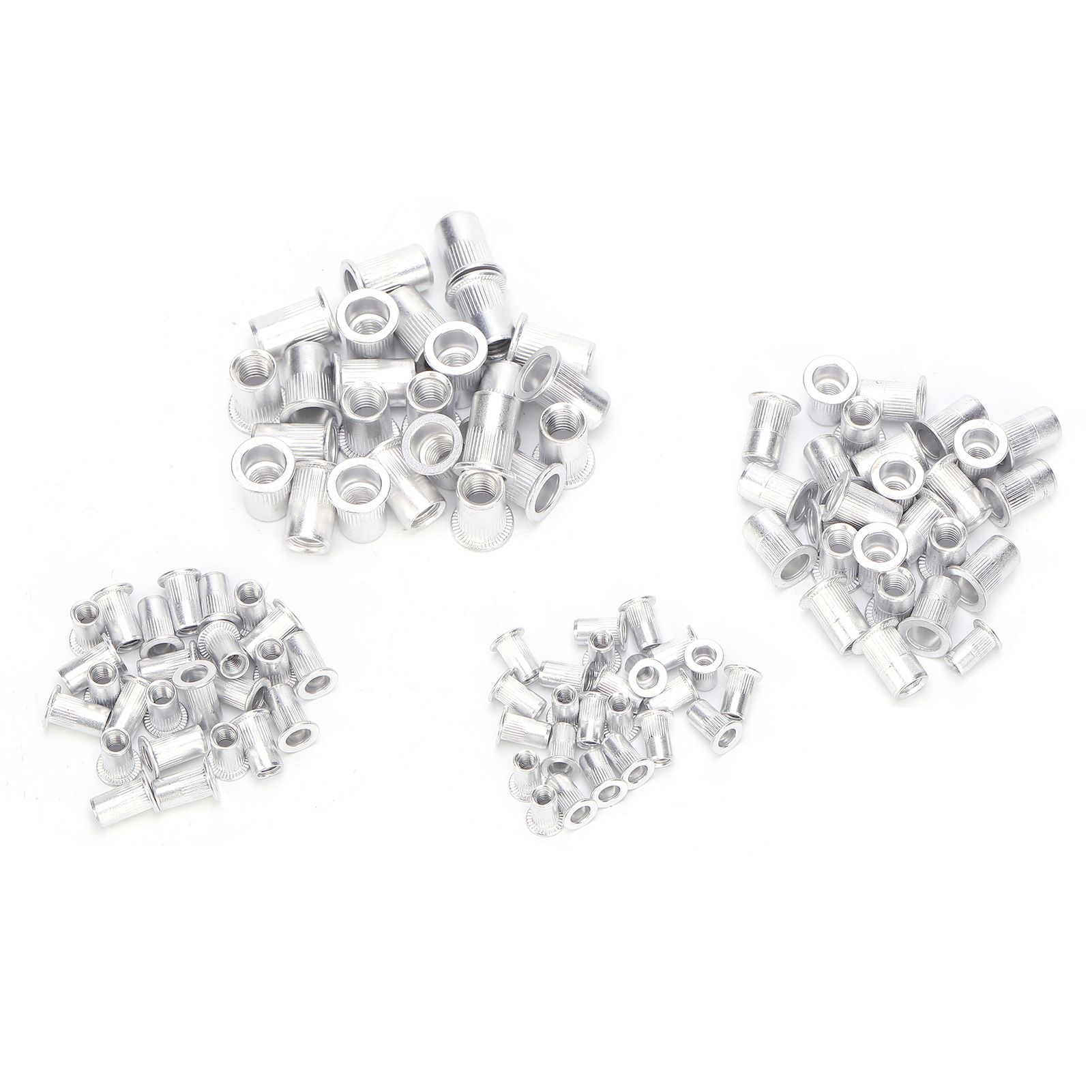 Aluminium-nietmuttern, Packung Mit 100 Stück, Gewinde M4/m5/m6/m8, Befestigungszubehör Für Heimwerker Und Reparaturen.