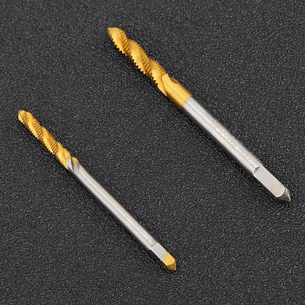 Satz Mit 3 Spiralgewindebohrern M3 M4, Hochgeschwindigkeitsstahl, Gold- Und Silberfarben Ausgeführt, Schraubenzubehör Zum Bohren Und Gewindeschneiden