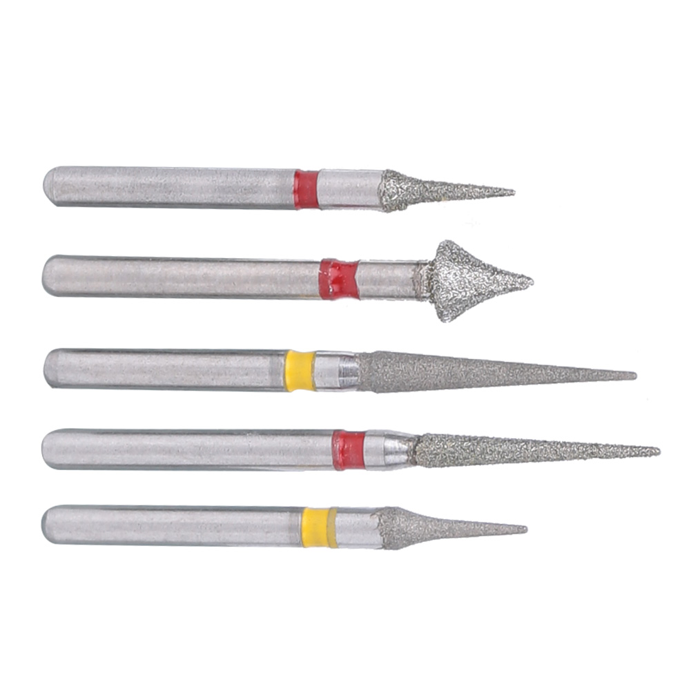 Set Mit 5 Hochgeschwindigkeits-diamantbohrern Für Zahnärzte, Kieferorthopädische Interproximale Schmelzbearbeitung, Zahntechnische Laborgeräte