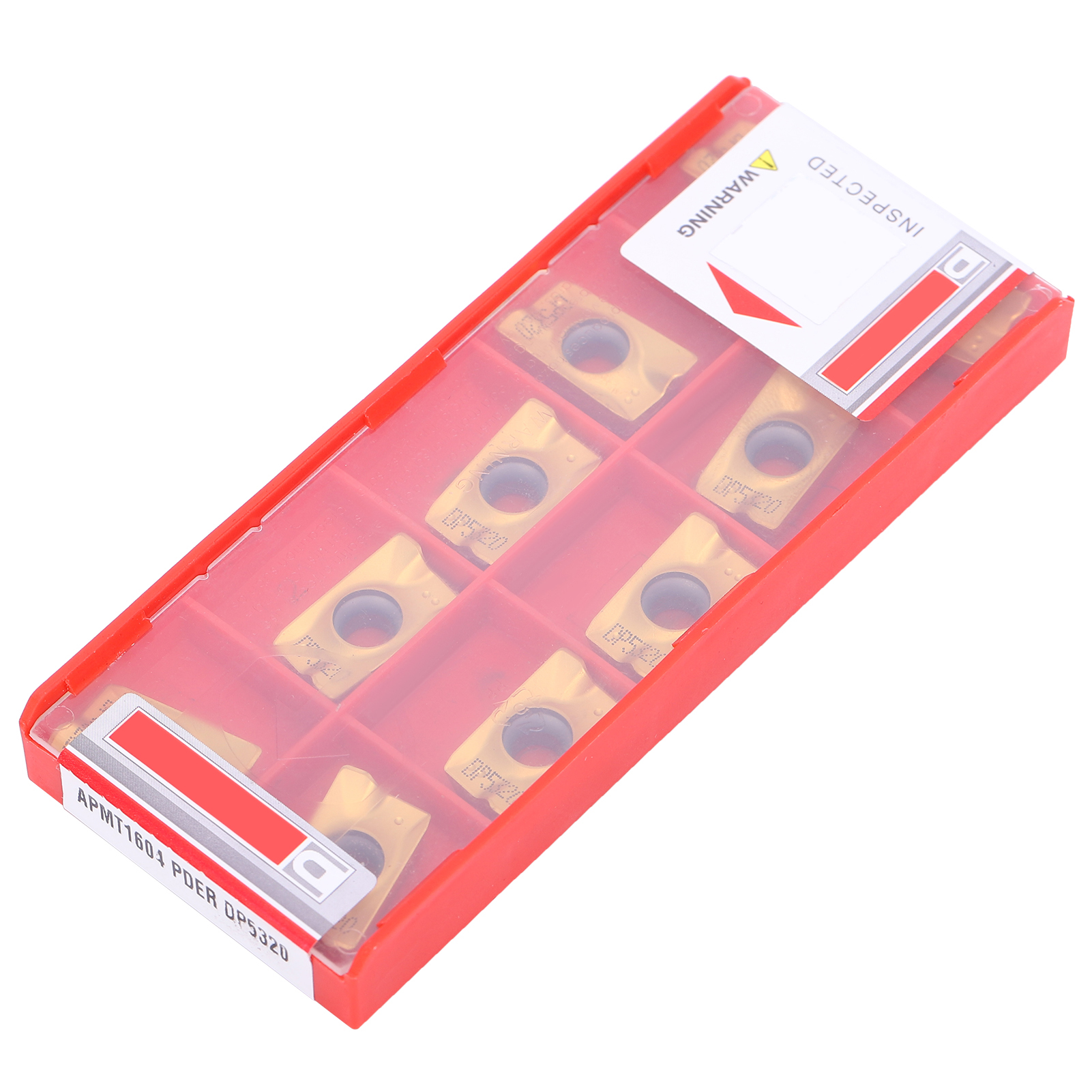 Apmt1604 Pder Dp5320 Vollhartmetall-fräser, 10 Stück, Wendeschneidplatten, Pvd-beschichtet, Hochpräzise, Industrielles Werkzeug