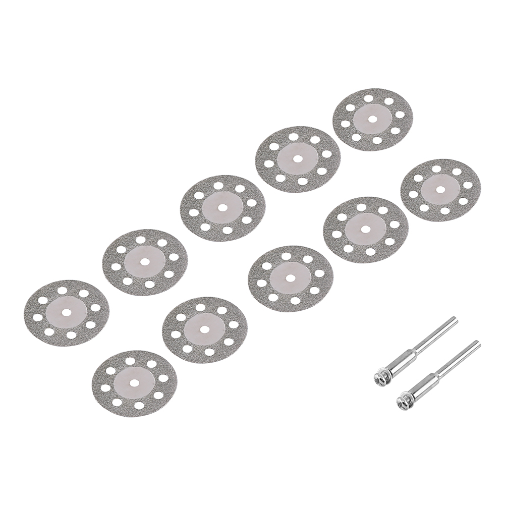Packung Mit 10 Diamant-kreissägeblättern, 30 Mm, 8 Löcher, Für Rotationswerkzeuge, Mit 2 Dornen