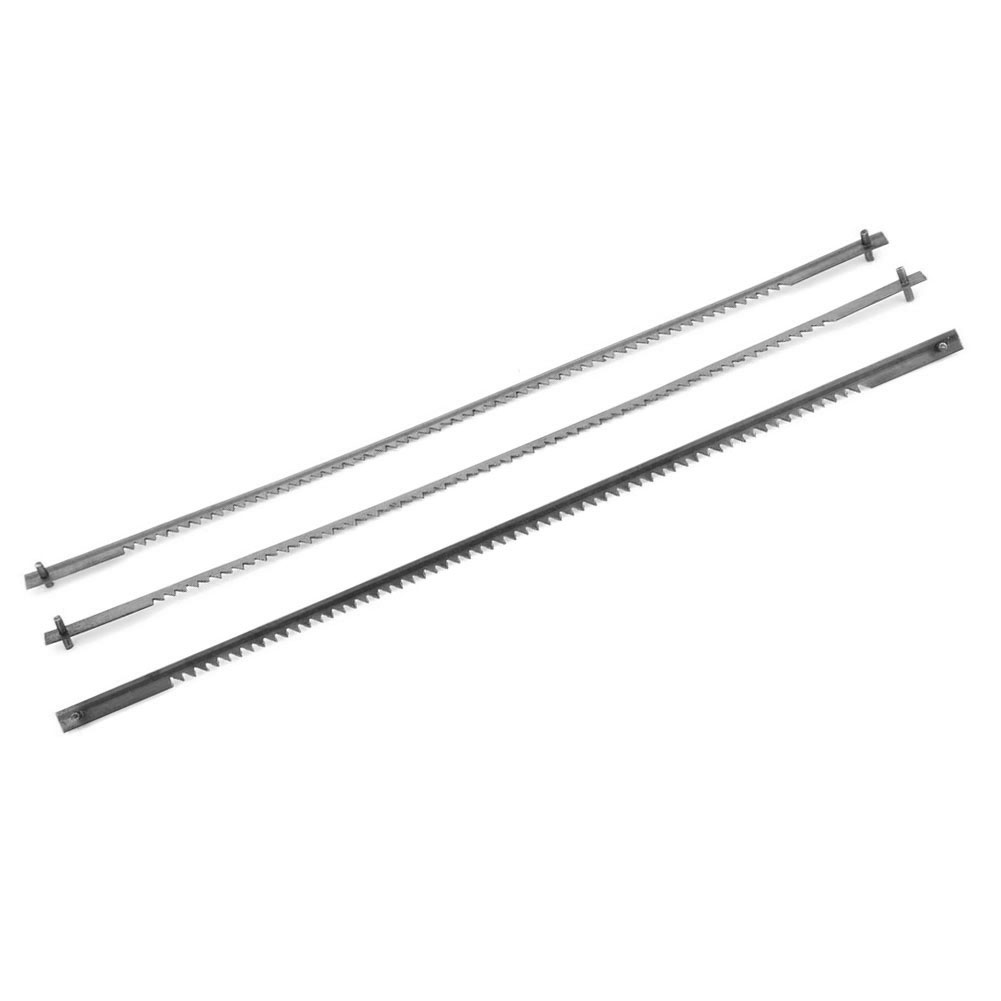 Packung Mit 12 Stichsägeblättern, 15 Zähne, Hochfester Kohlenstoffstahl, Zum Schneiden Von Holz Und Metall, 132 Mm
