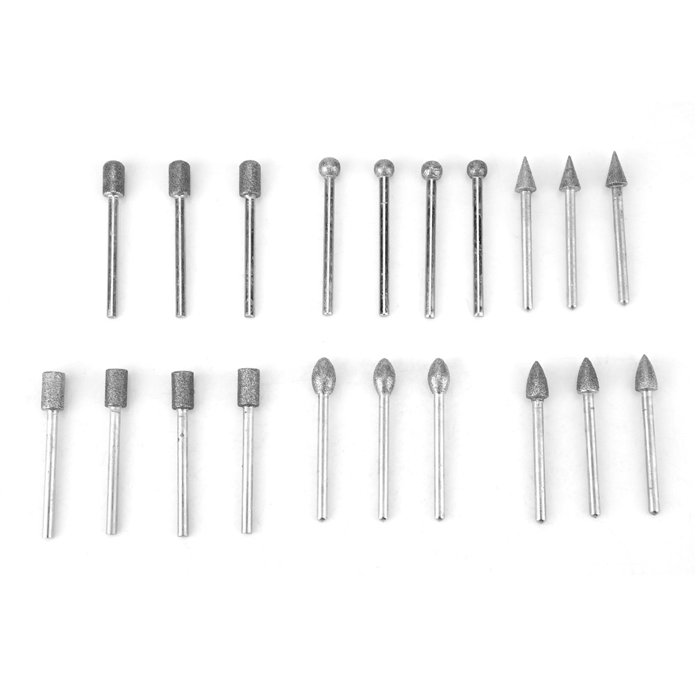 Set Mit 20 Diamant-korund-fräsern Zum Schleifen, Polieren Und Schärfen, Schleifscheiben Für Rotationswerkzeuge