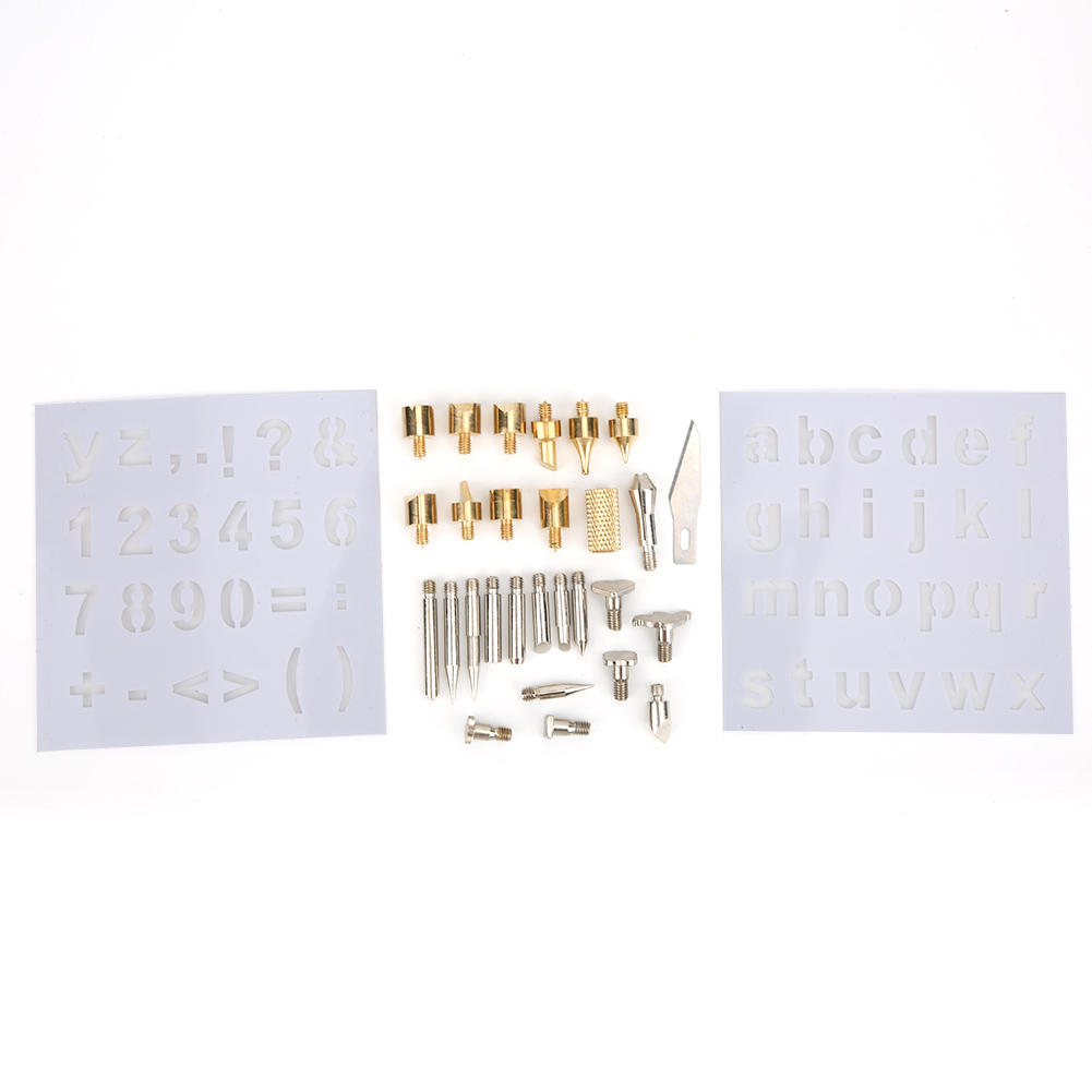 Set Mit 28 Spitzen Für Brennkolben Und Lötkolben, Zubehör Für Holzgravuren, Kreatives Diy-werkzeug