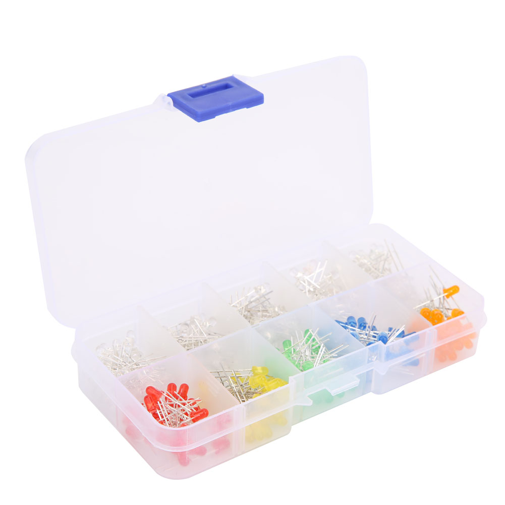 Packung Mit 300 Led-dioden, 6 Farben, Lineare Leuchtpunktlampen, Rot, Grün, Gelb, Hohe Helligkeit
