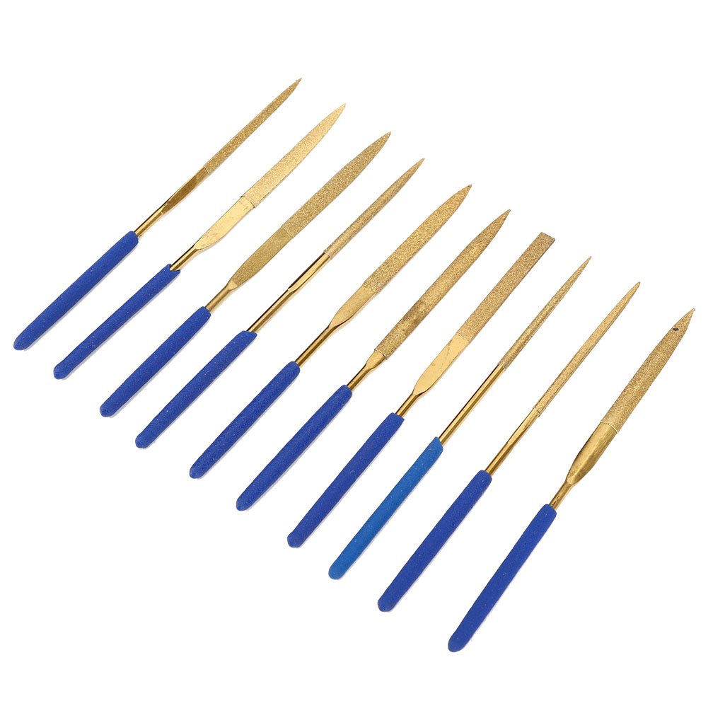 X 140 Mm Diamantfeilen Aus Titanbeschichtetem Stahl, Polierwerkzeug-set Für Stahl Und Keramik, Set Feiner Feilen