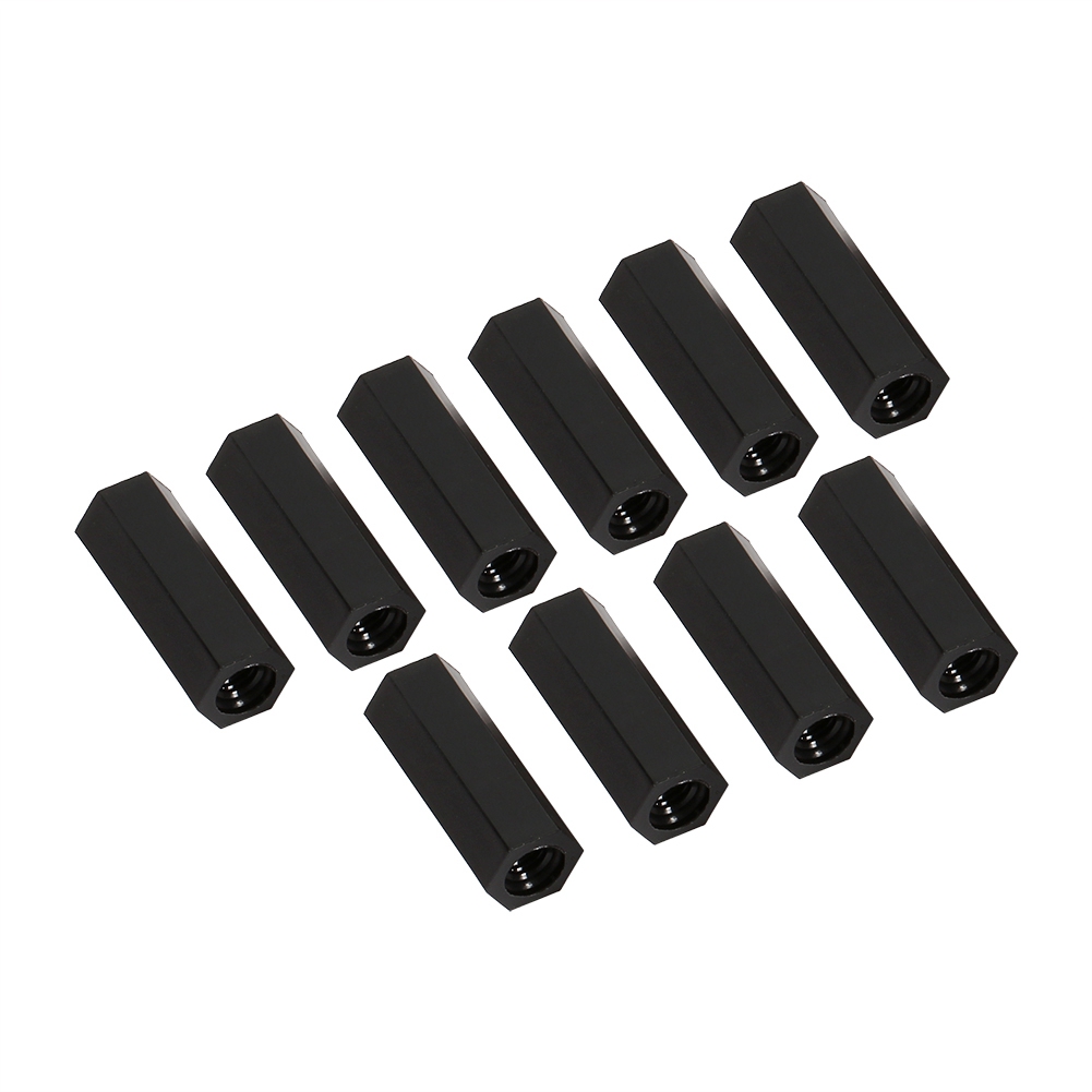 100 Nylon-abstandshalter M2, M3, M4, Rundkopfschrauben Und Innenmuttern, Kunststoff-befestigungssatz