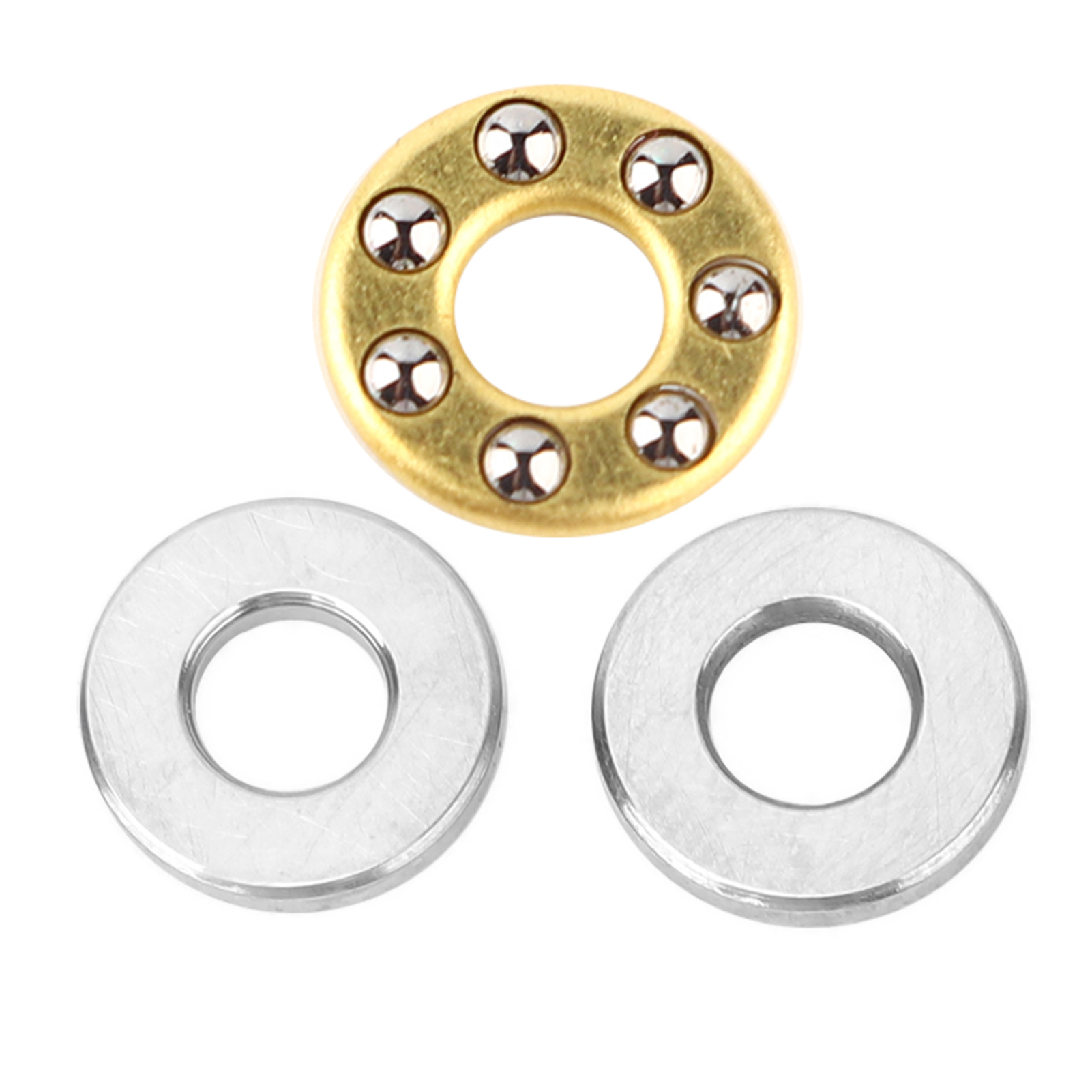 Packung Mit 10 Hochpräzisen Miniatur-flachkugellagern Aus Stahl F3-8m 3x8x3,5 Mm