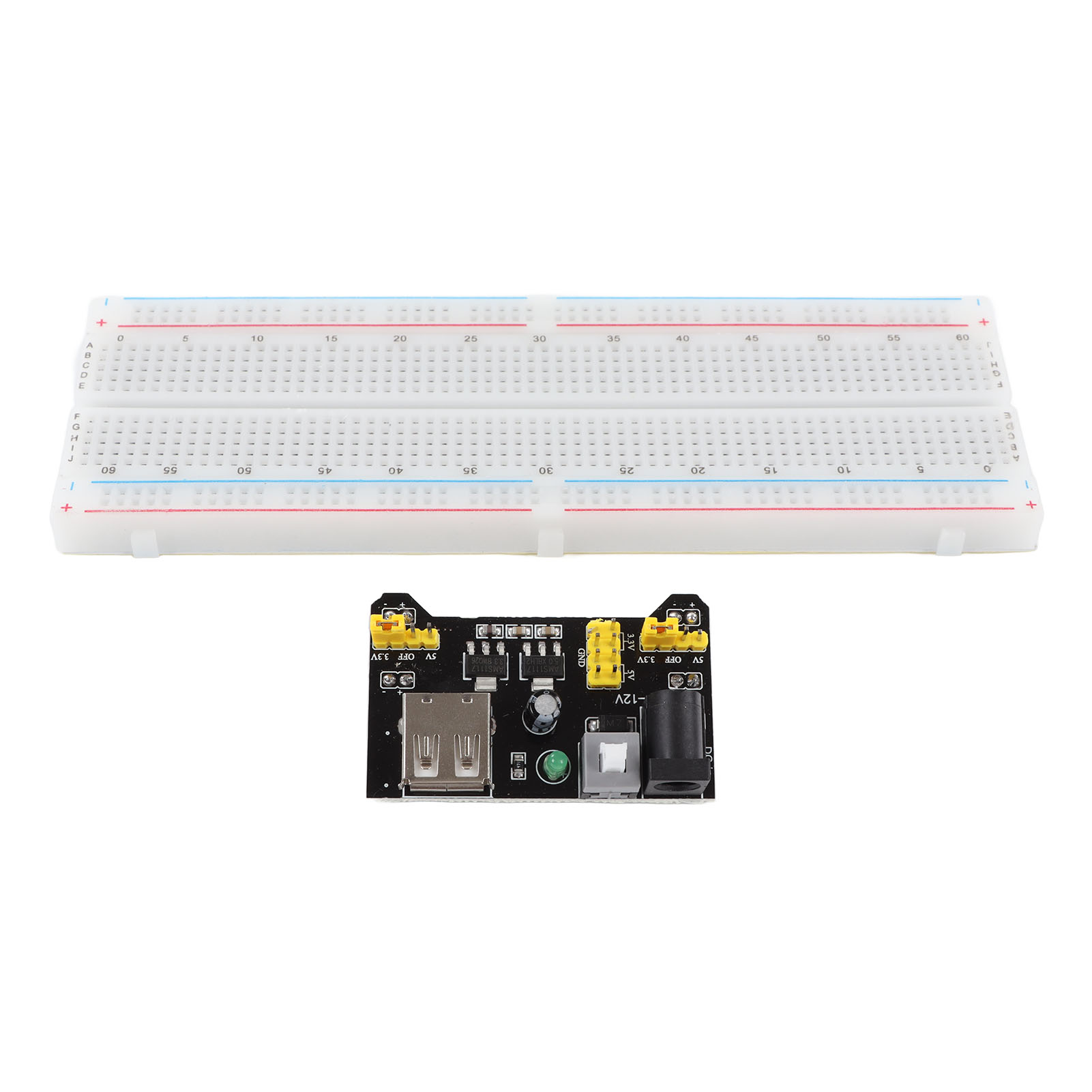 Lötfreier 830-punkt-verbindungssatz, 3,3v/5v-netzteilmodul Mit Jumperkabeln Für Elektronische Diy-projekte