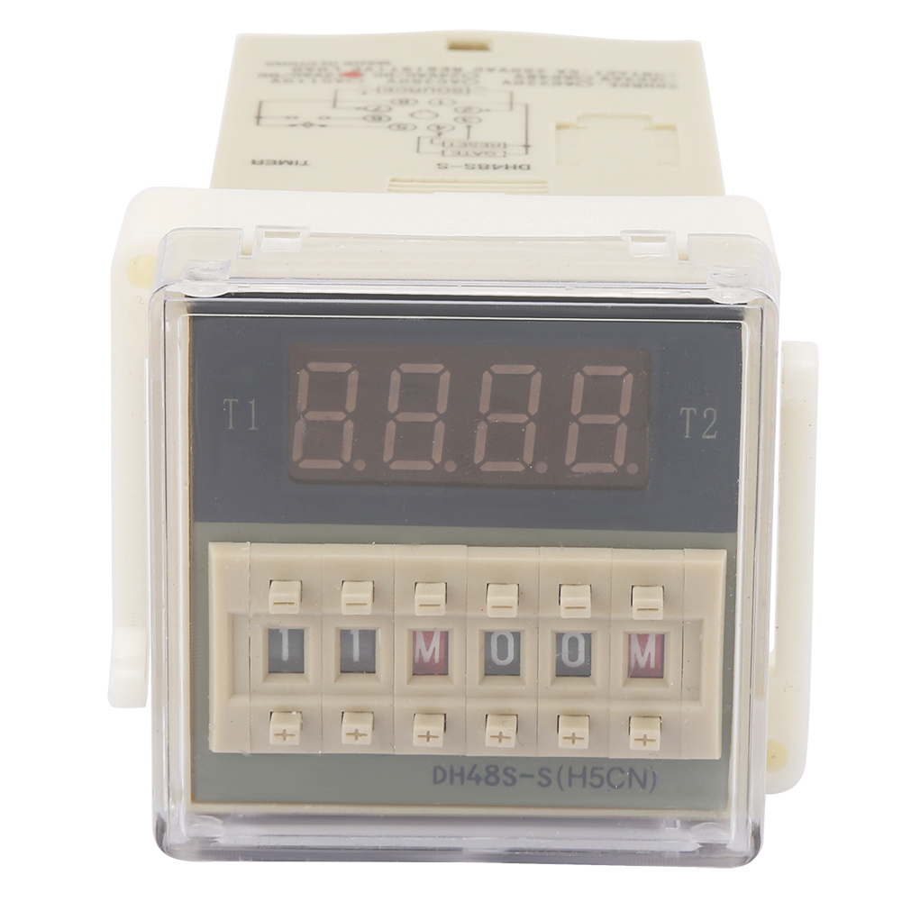 O111rom Dh48s S-2z Zeitverzögerungsrelais, Lcd-anzeige, 8 Pins, 0,1s-99h, 24v Ac/dc, Robust