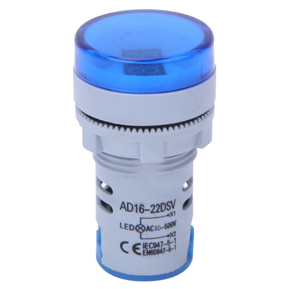 Digitales Led-voltmeter Ad16-22ds, 60–500 V Ac, Digitale Anzeige, Blaue Spannungsanzeige
